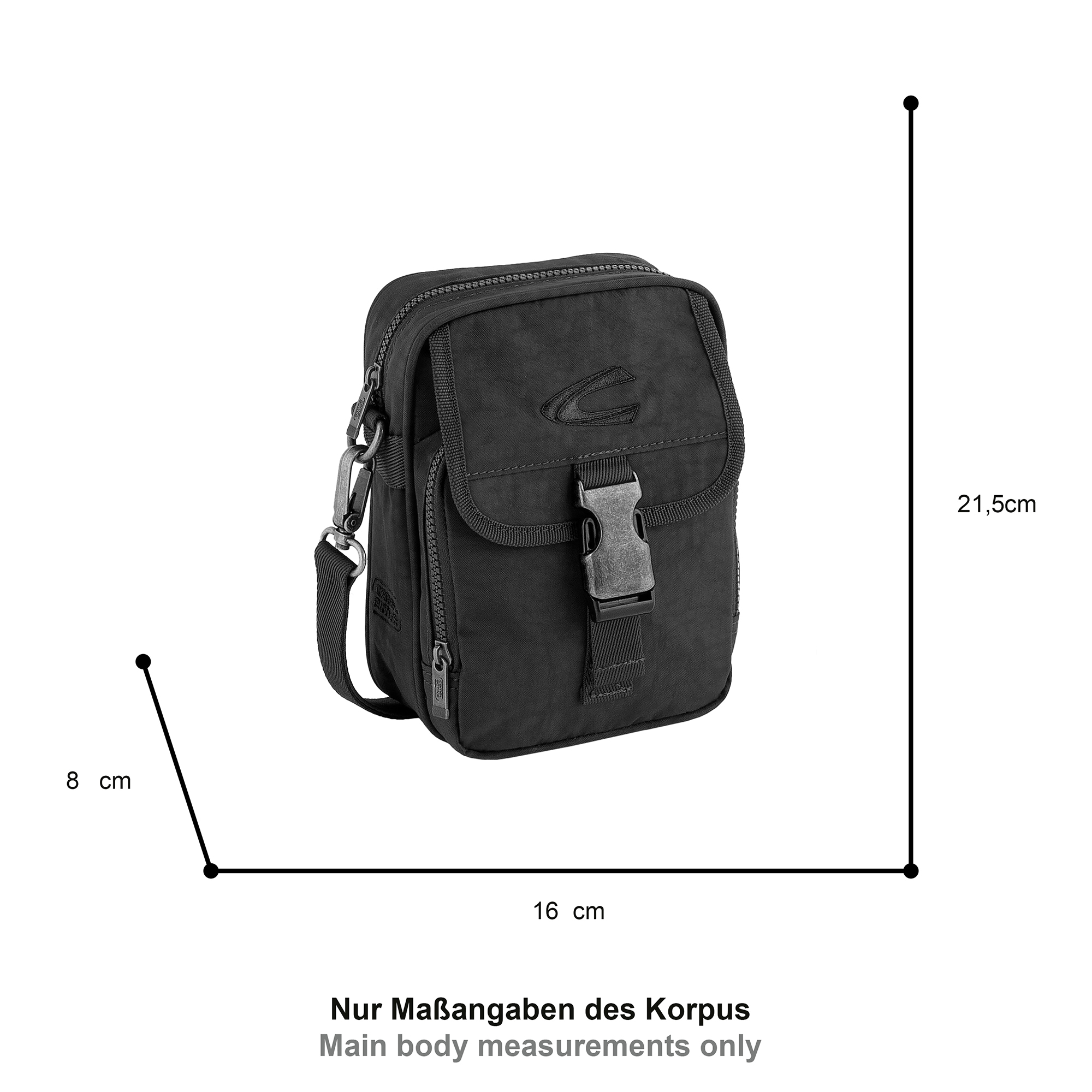 camel active Umhängetasche »Journey« aus leichtem robusten Nylon, funktional perfekt für alle Lebenslagen