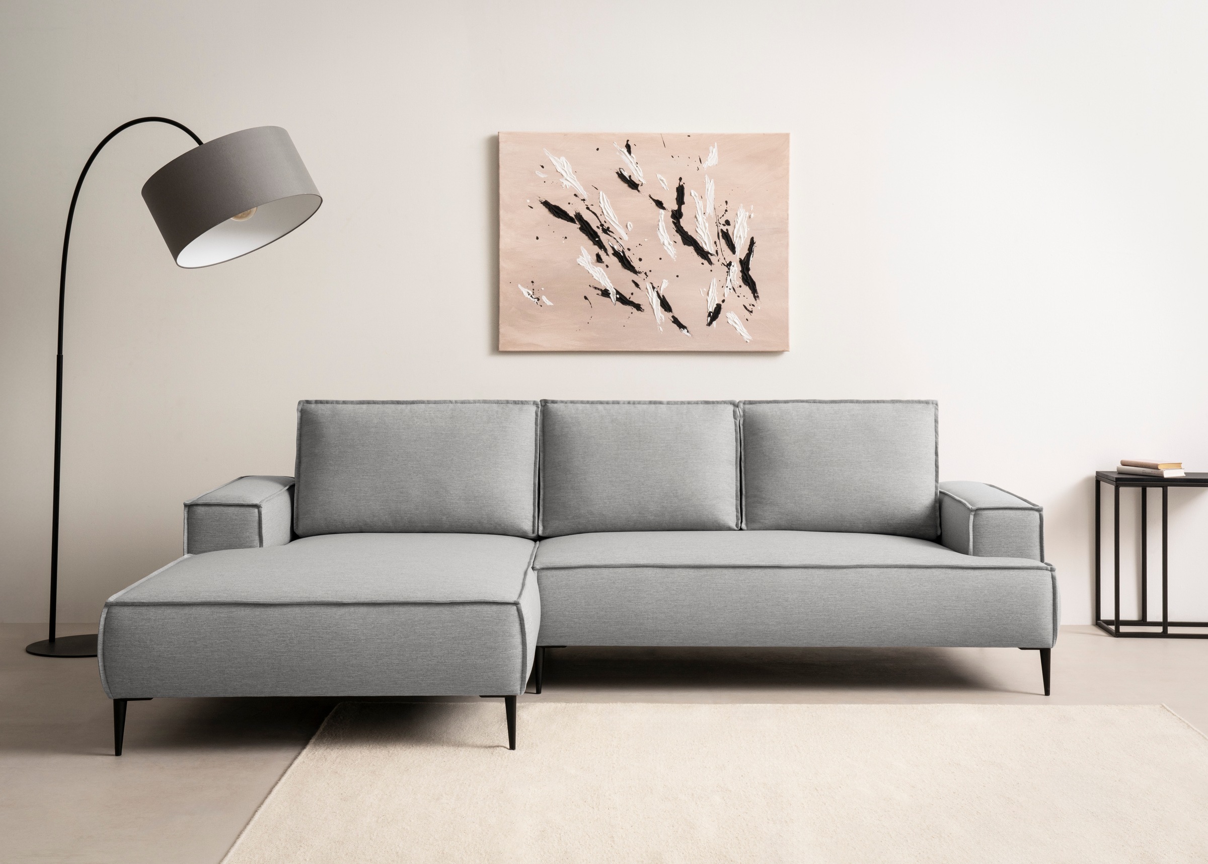 andas Ecksofa »TVINNU, L-Form, 275cm, in Cord und Flachgewebe«, wahlweise R günstig online kaufen