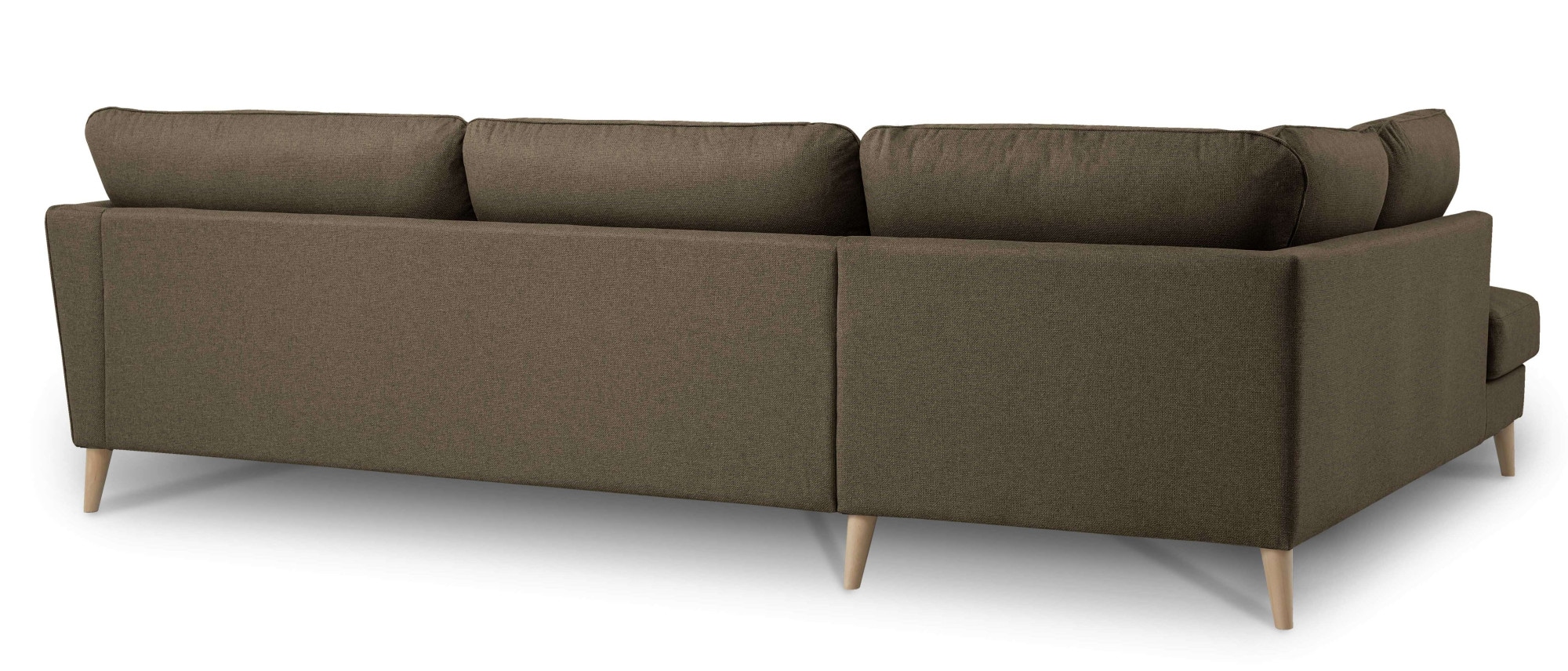 Home affaire Ecksofa »MARSEILLE 278/202 cm, L-Form, Ottom. rechts/links«, Massivholzbeine aus Eiche, in verschieden Bezügen und Farbvarianten