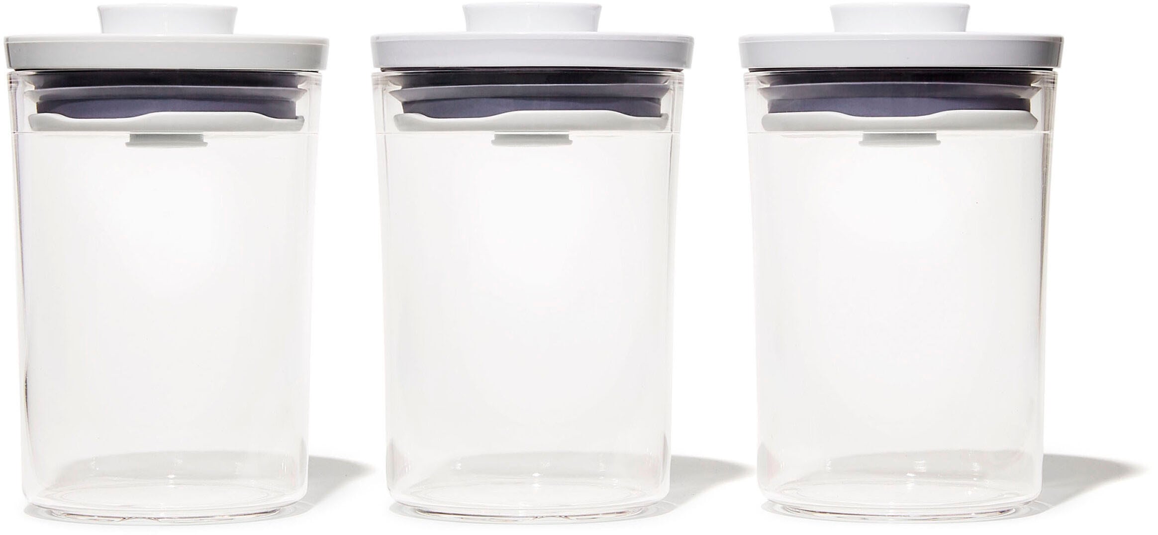 OXO Good Grips Vorratsdose »RUNDER MINI-POP-BEHÄLTER«, (Set, 3 tlg.), 0,6 L günstig online kaufen