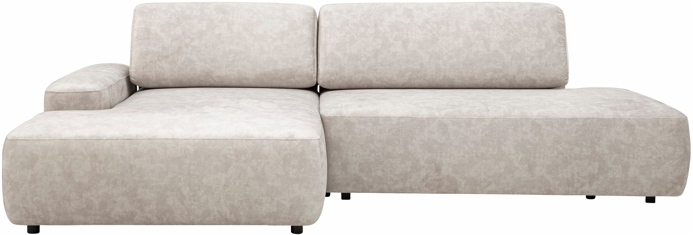 INOSIGN Ecksofa »TORGE, Schlafsofa Cord, Samtvelours u. Strukur fein, Couch in L-Form«, Schlaffunktion und Bettkasten, Liegefläche: 210x125 cm, neues Design