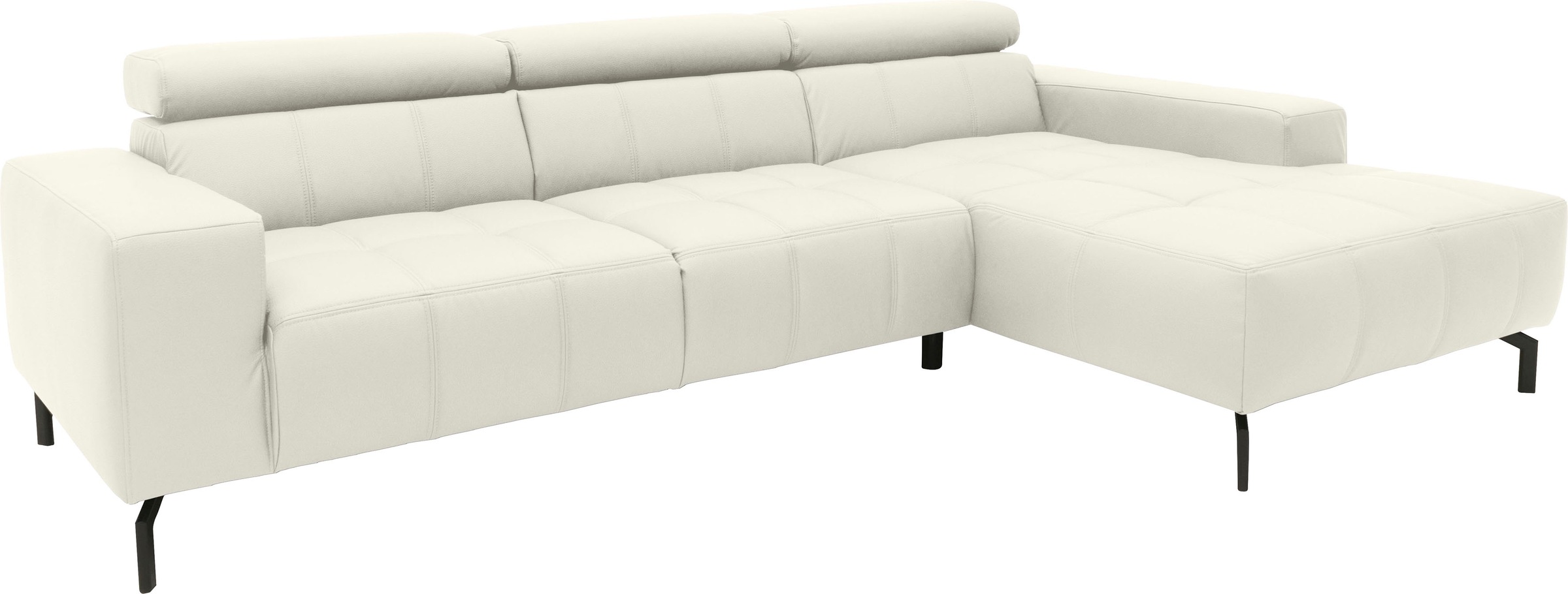 DOMO collection Ecksofa "Cunelli tolle Sitznähte als Designelement, fester günstig online kaufen