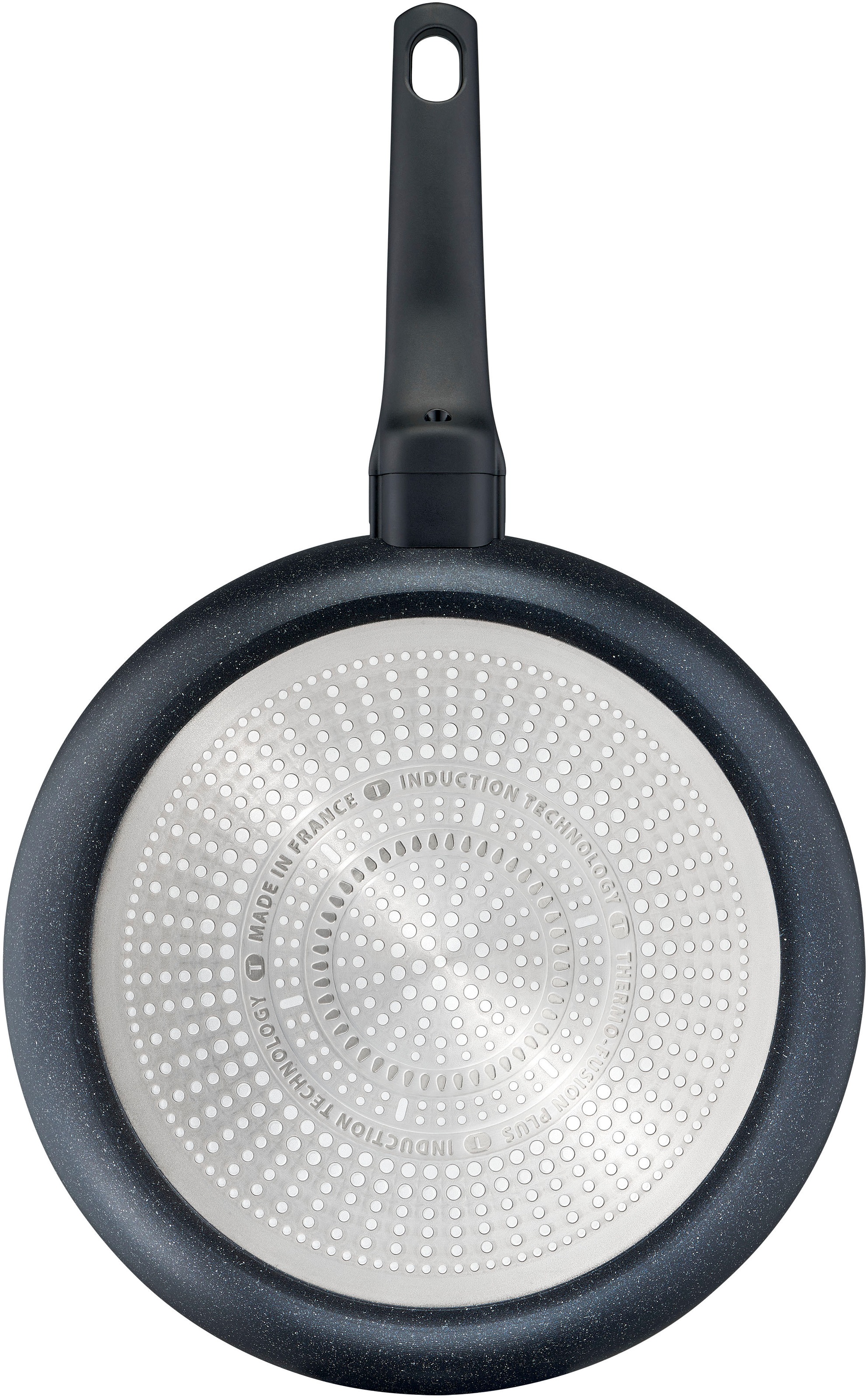 Tefal Bratpfanne »G28102 Black Stone Ø 20 cm«, Aluminium, Mineralia+ Antihaftversiegelung, Thermo-Signal, induktionsgeeignet