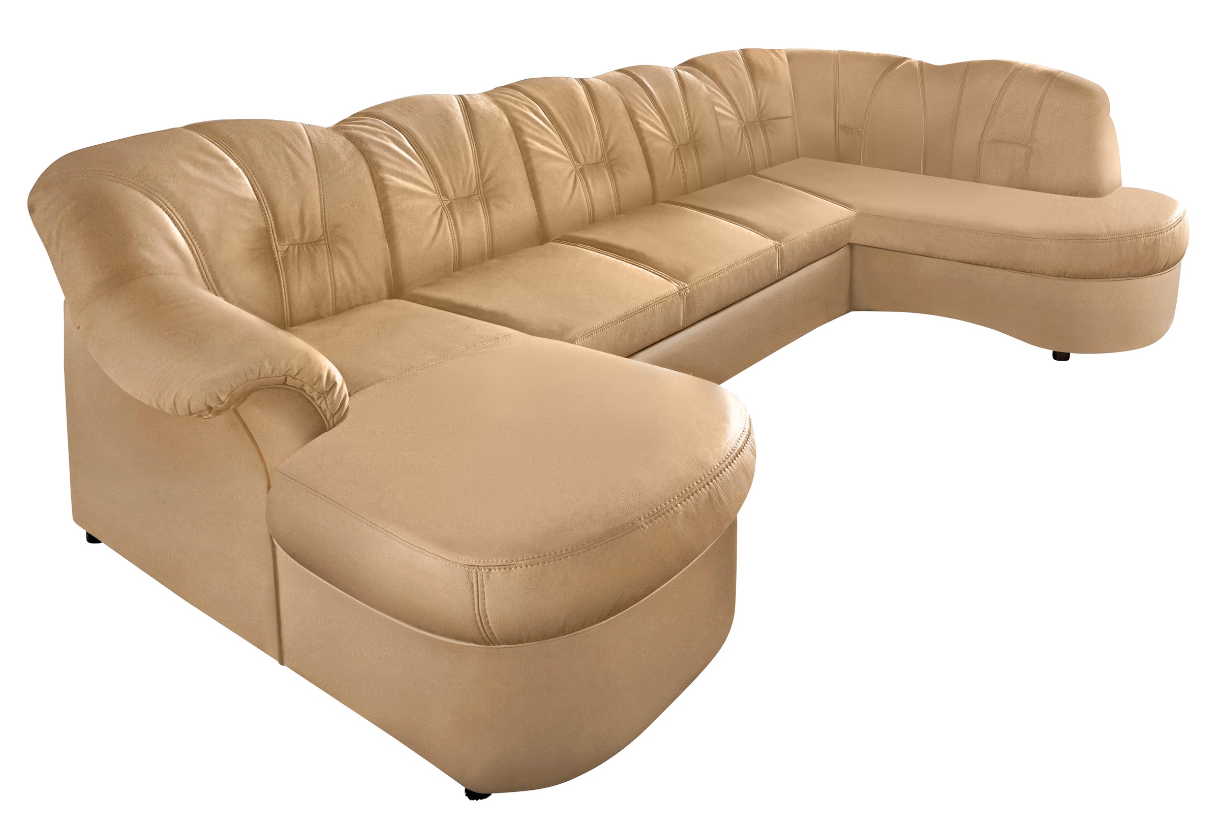 DOMO collection Wohnlandschaft »Flores auch in Leder-Bezug, B/T/H: 293/180/ günstig online kaufen