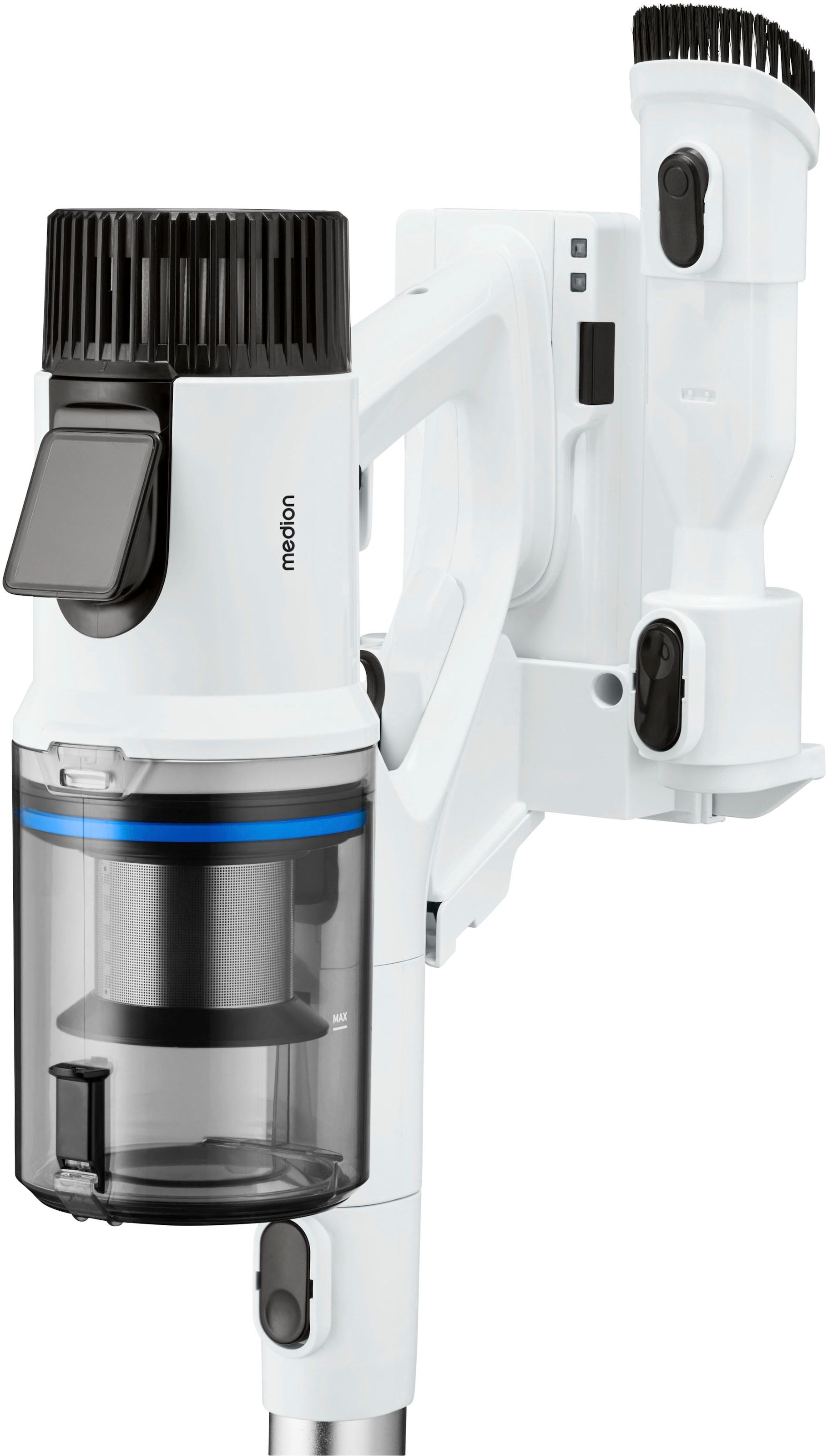 Medion® Akku-Stielstaubsauger »P250 / MD11829«, 22 kPa, HEPA-H13 Filter, integriertes Zubehör