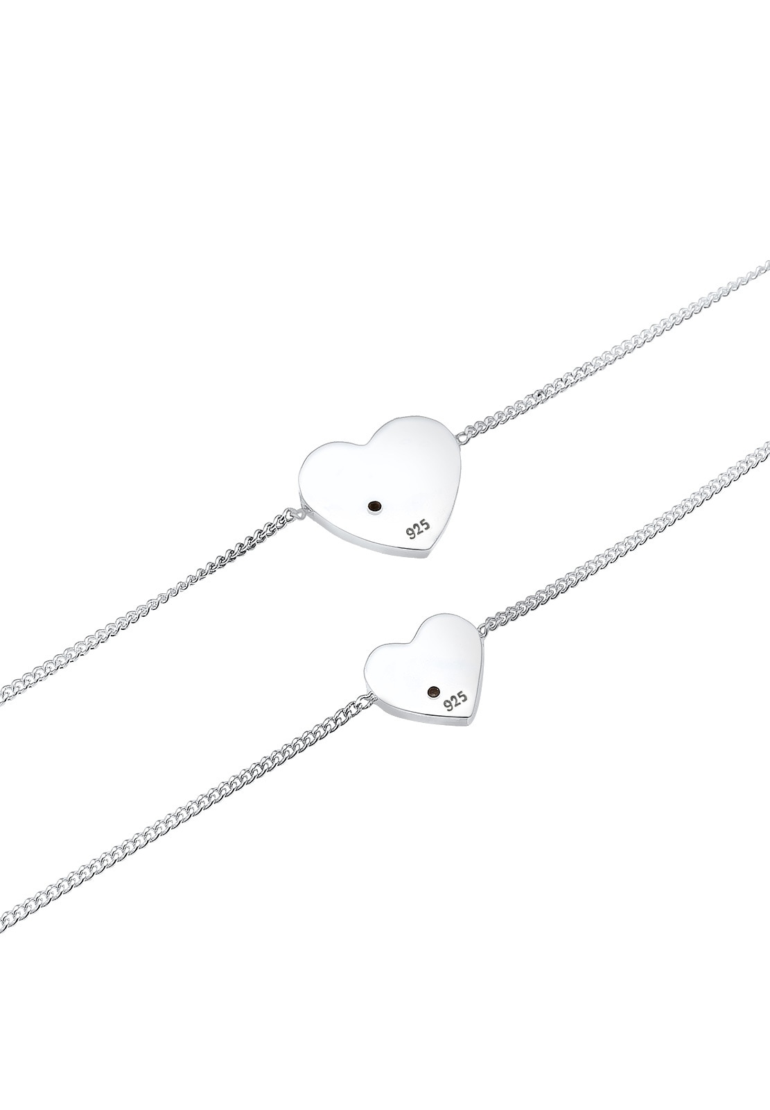 Elli Schmuckset »Herz 925 Silber, mit Kristallen von Swarovski®«