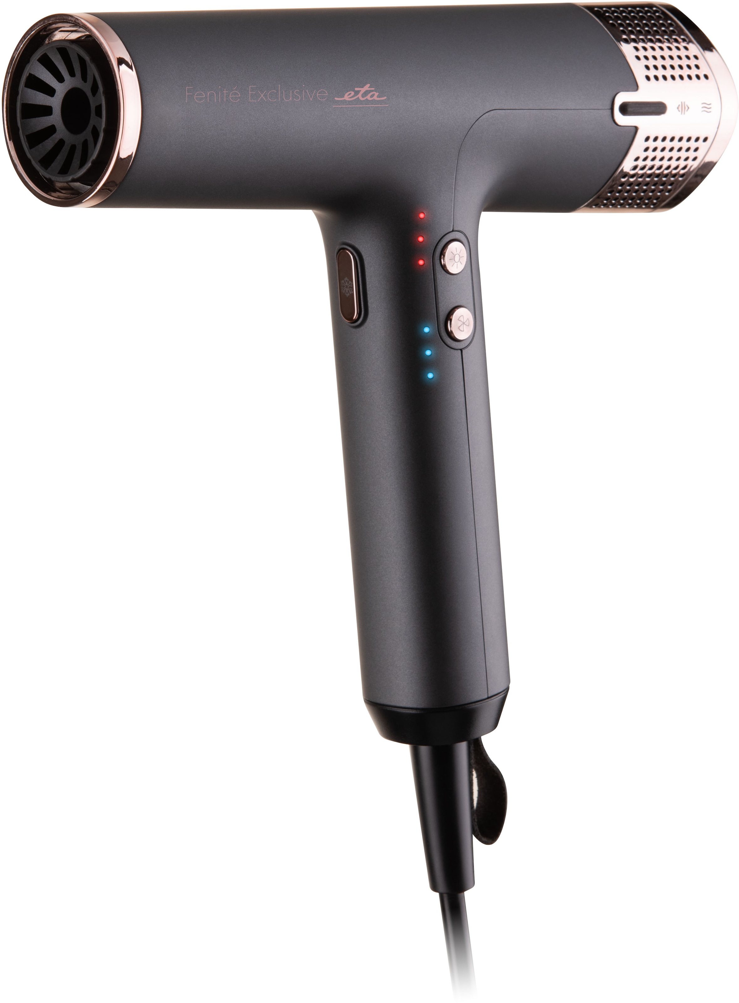 eta Ionic-Haartrockner »ETA Fenite Exclusive Haartrockne mit Ionisierung & Smart Heat Control«, 1600 W, 3 Aufsätze, Ultraleichter & leiser Föhn mit Ionisierung & 4 Luftstufen