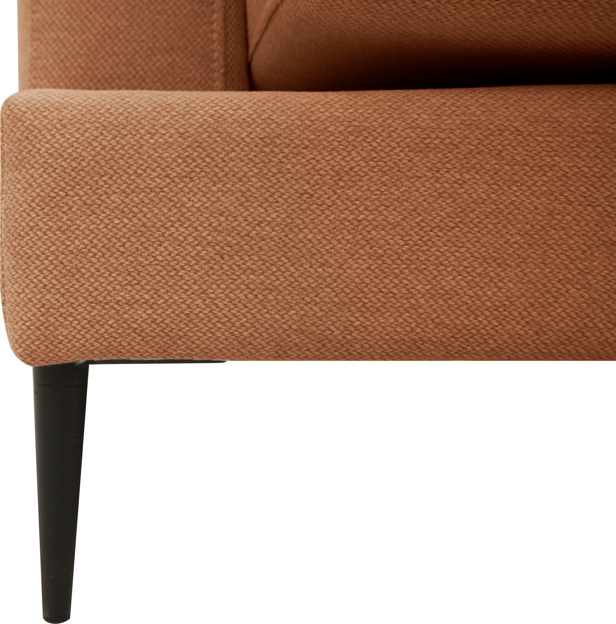 Leonique 2-Sitzer »Cozy elegantes Designsofa, Maße B/T/H: 151/97/80 cm«, mit losen Kissen und Metallbeinen