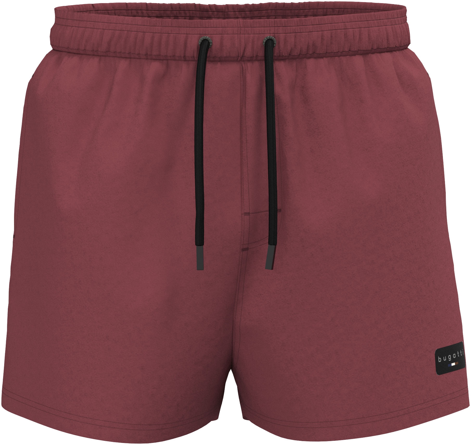 BUGATTI Badeshorts »TONI« linkes Bein Label mit Logoprint dunkelrot L - N-Gr N-Gr L bugatti Badeshorts