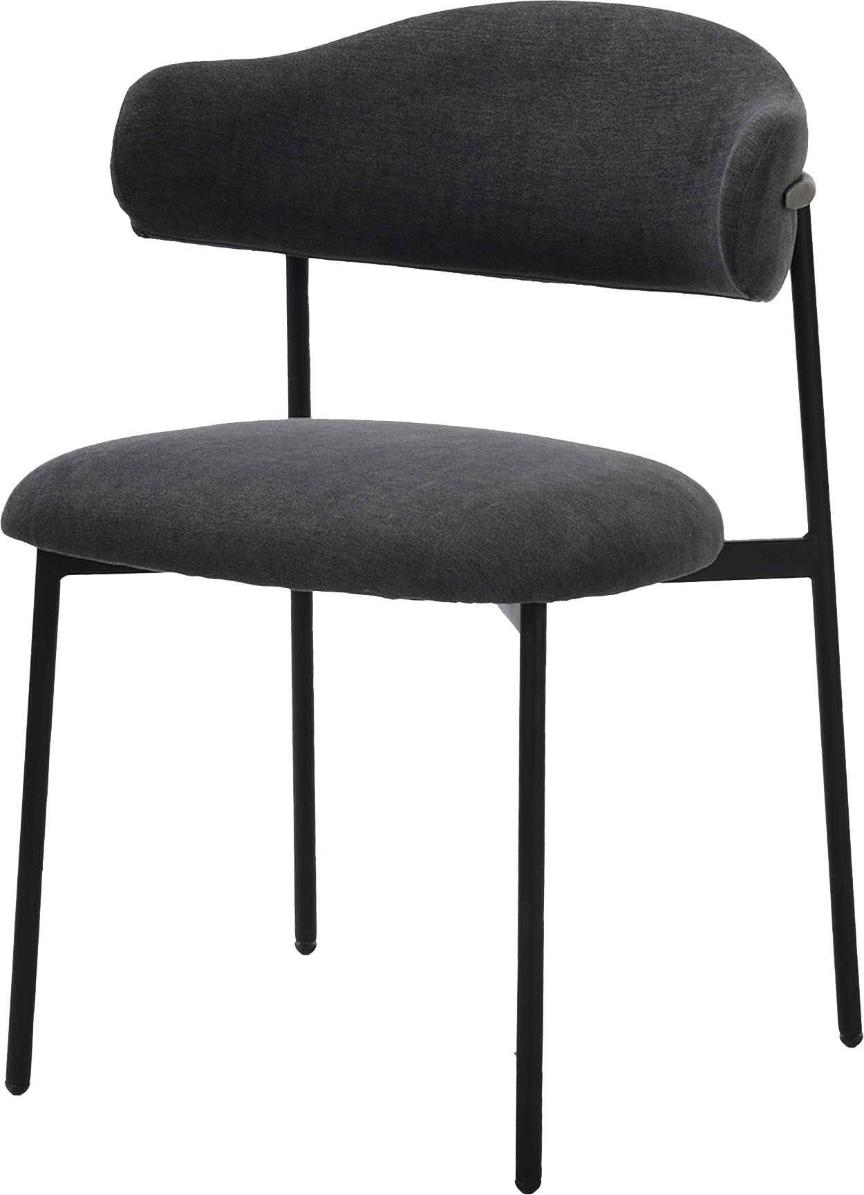 byLIVING Esszimmerstuhl »Jersey (2er-Set)«, (Set), Gestell Metall schwarz, Küchenstuhl, Webstoffbezug, diverse Farben