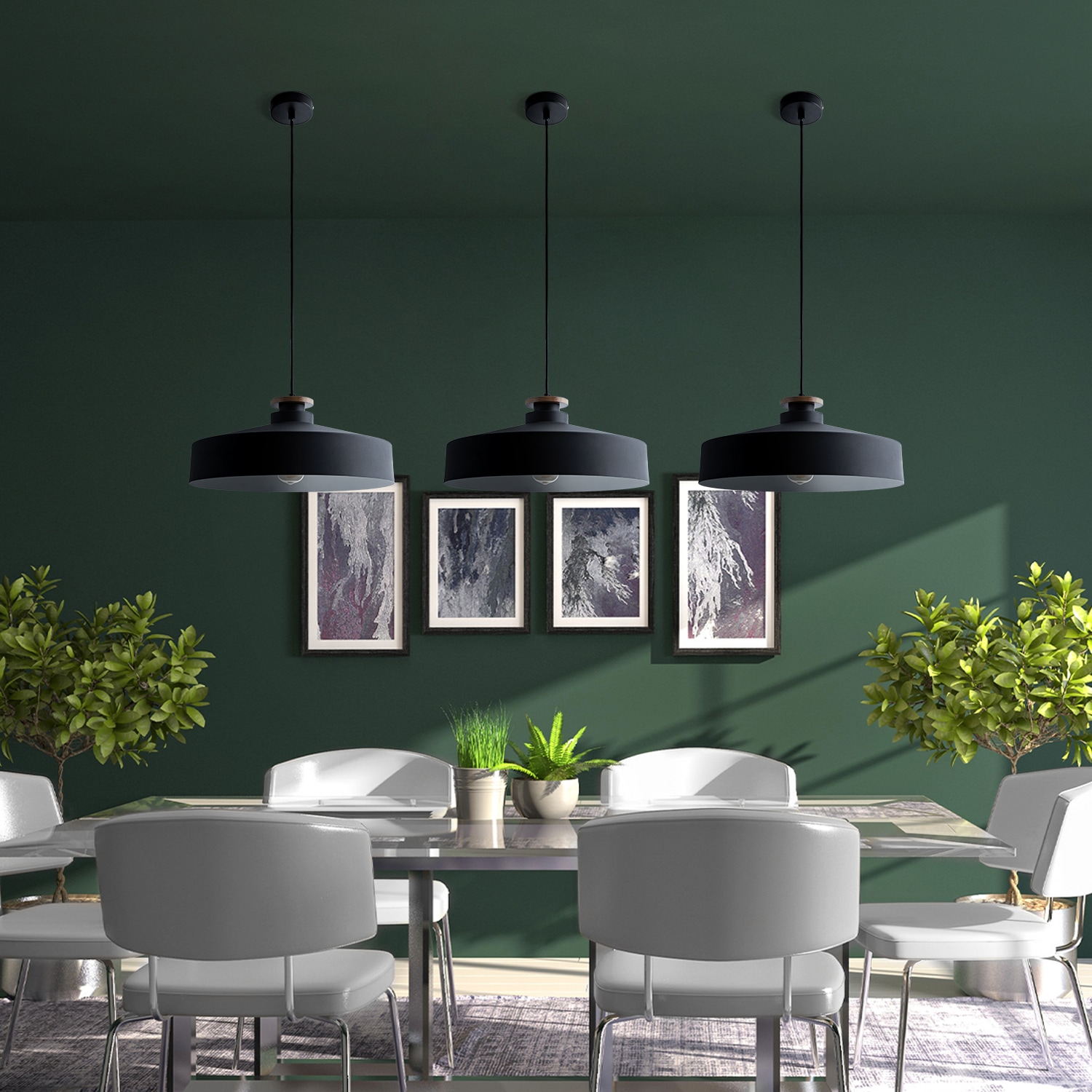 Paco Home Pendelleuchte »JACK T«, 1 flammig, Leuchtmittel E27 | ohne Leuchtmittel, Hängelampe Esszimmer Küchenlampe Esstischlampe Skandinavisch E27