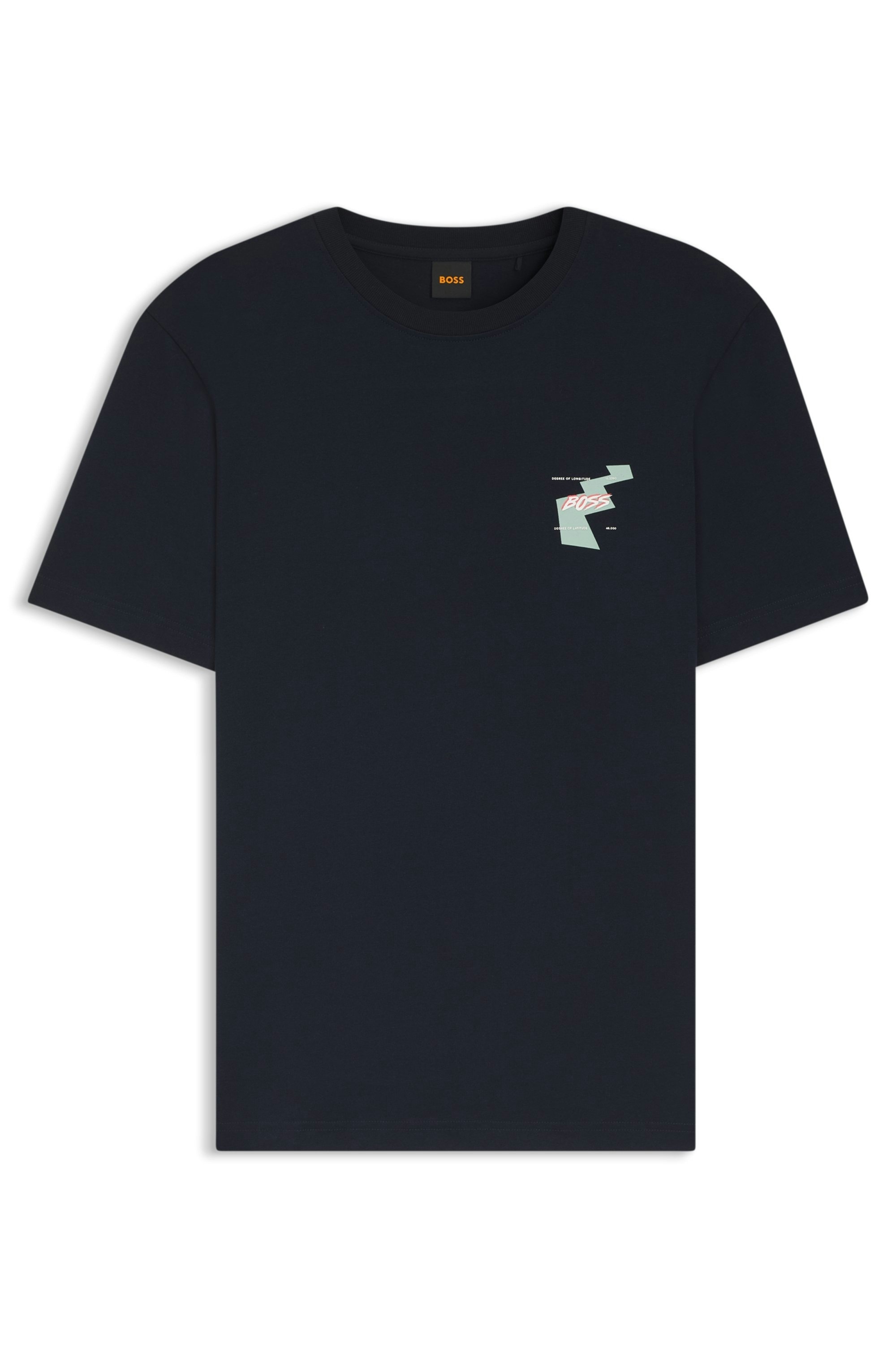 BOSS ORANGE T-Shirt Rückendruck, Relaxed Fit, reine Baumwolle