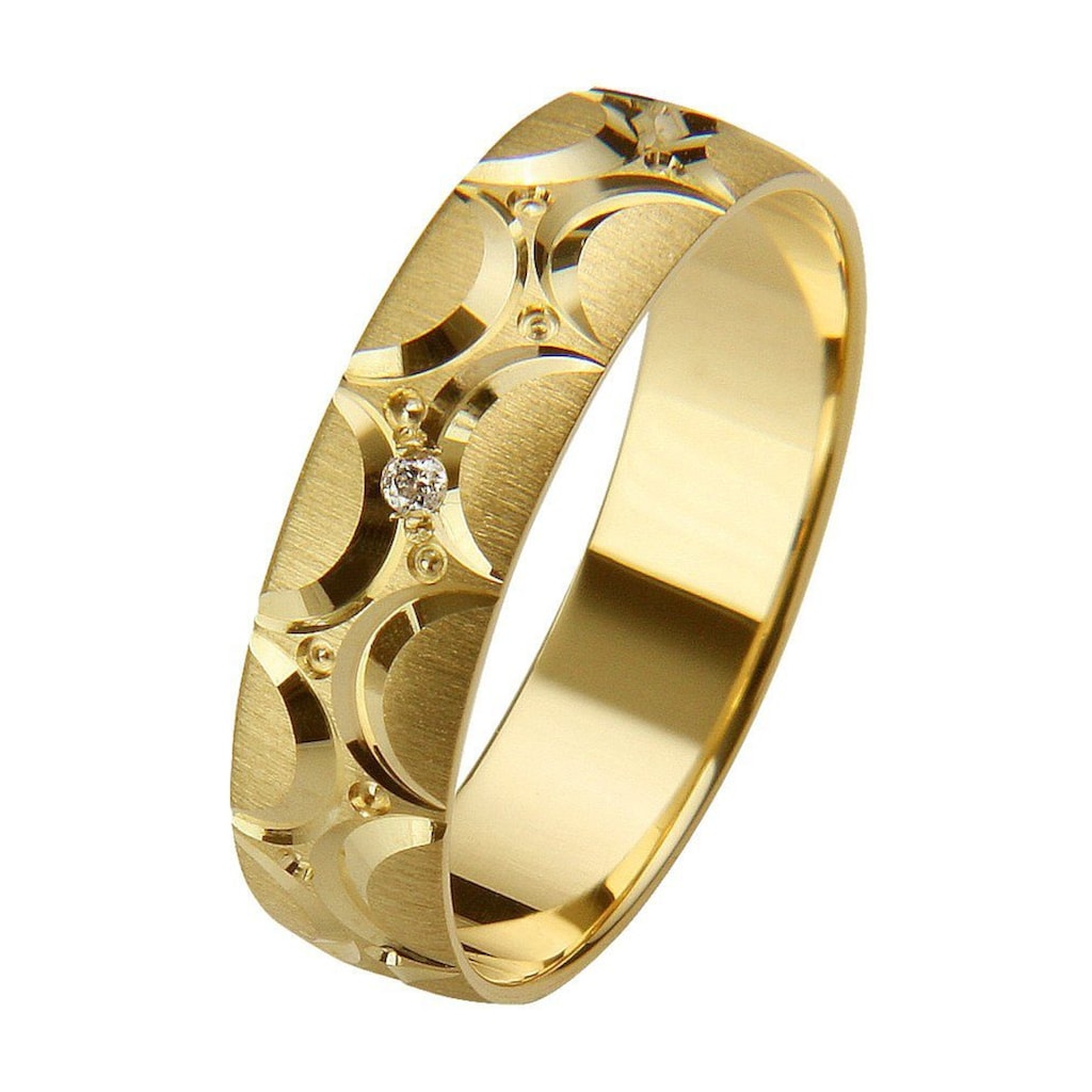 Firetti Trauring »Schmuck Geschenk Gold 375 Hochzeit Ehering "LIEBE"«