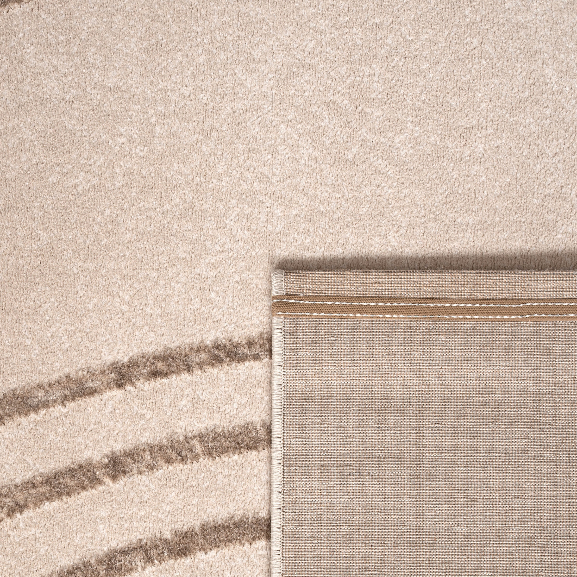 Paco Home Teppich »Tuana 216«, rechteckig, 15 mm Höhe, Kurzflor, modernes Design, Regenbogen, Hoch-Tief Struktur, Scandi-Look