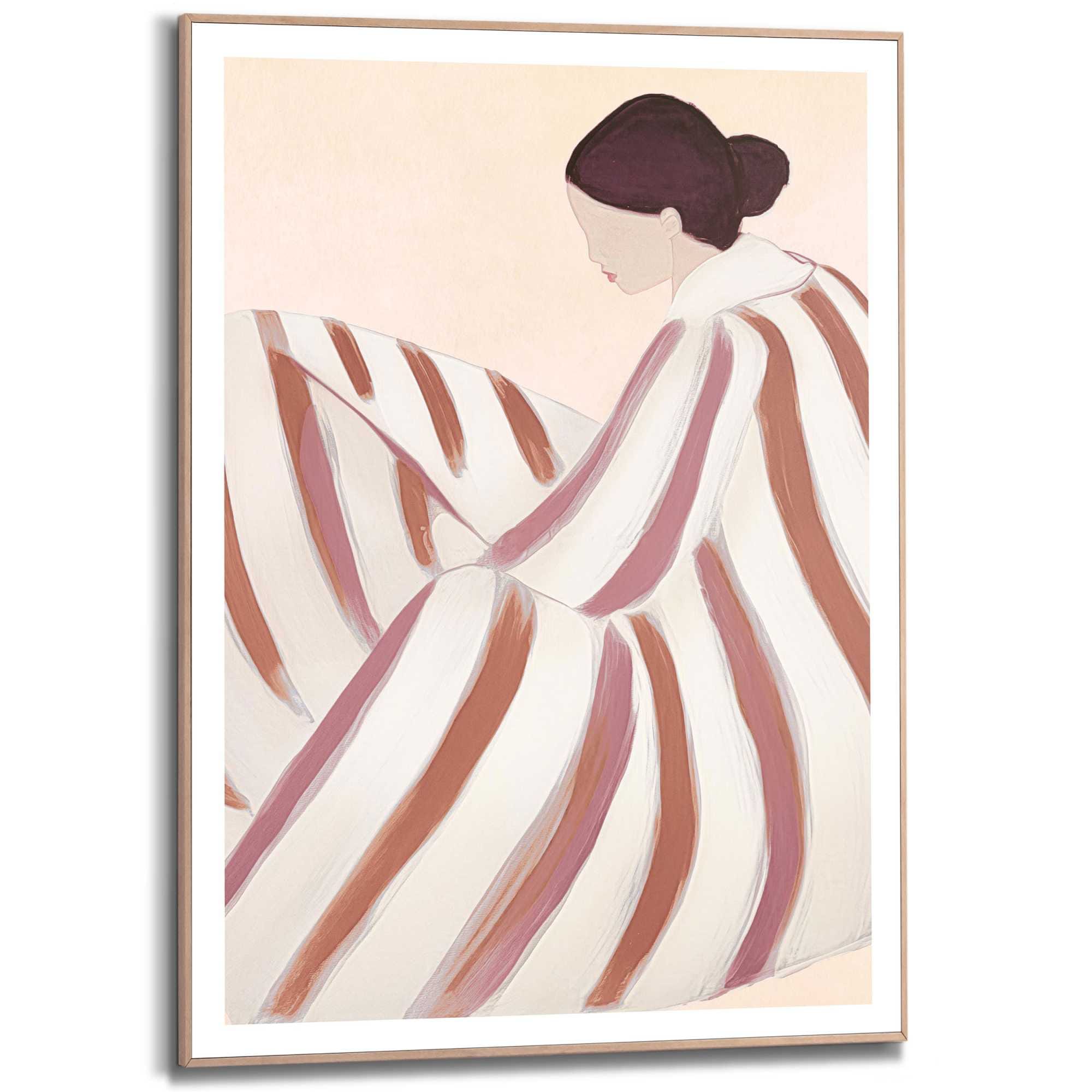Reinders! Bild mit Rahmen »Striped Figure«