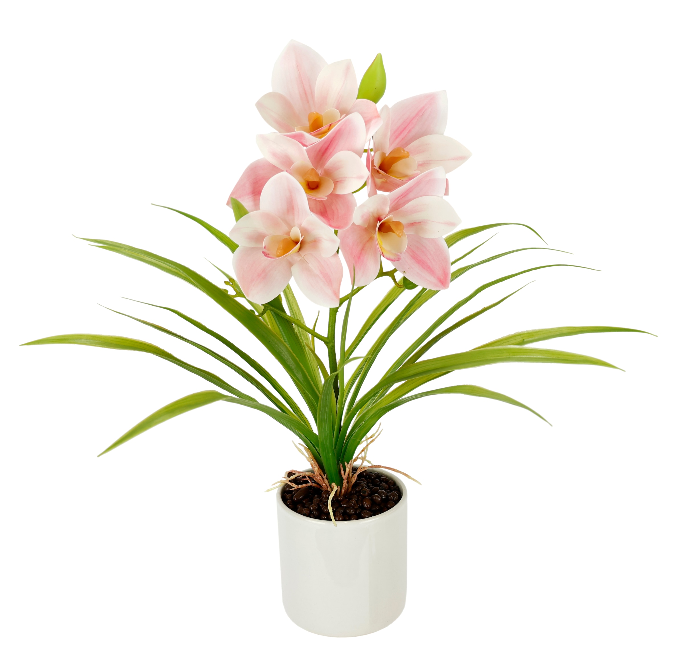 I.GE.A. Kunstorchidee »Orchidee Phalaenopsis im Topf«, Blume Kunstblume Seidenblumen Hochzeit Deko Blüte