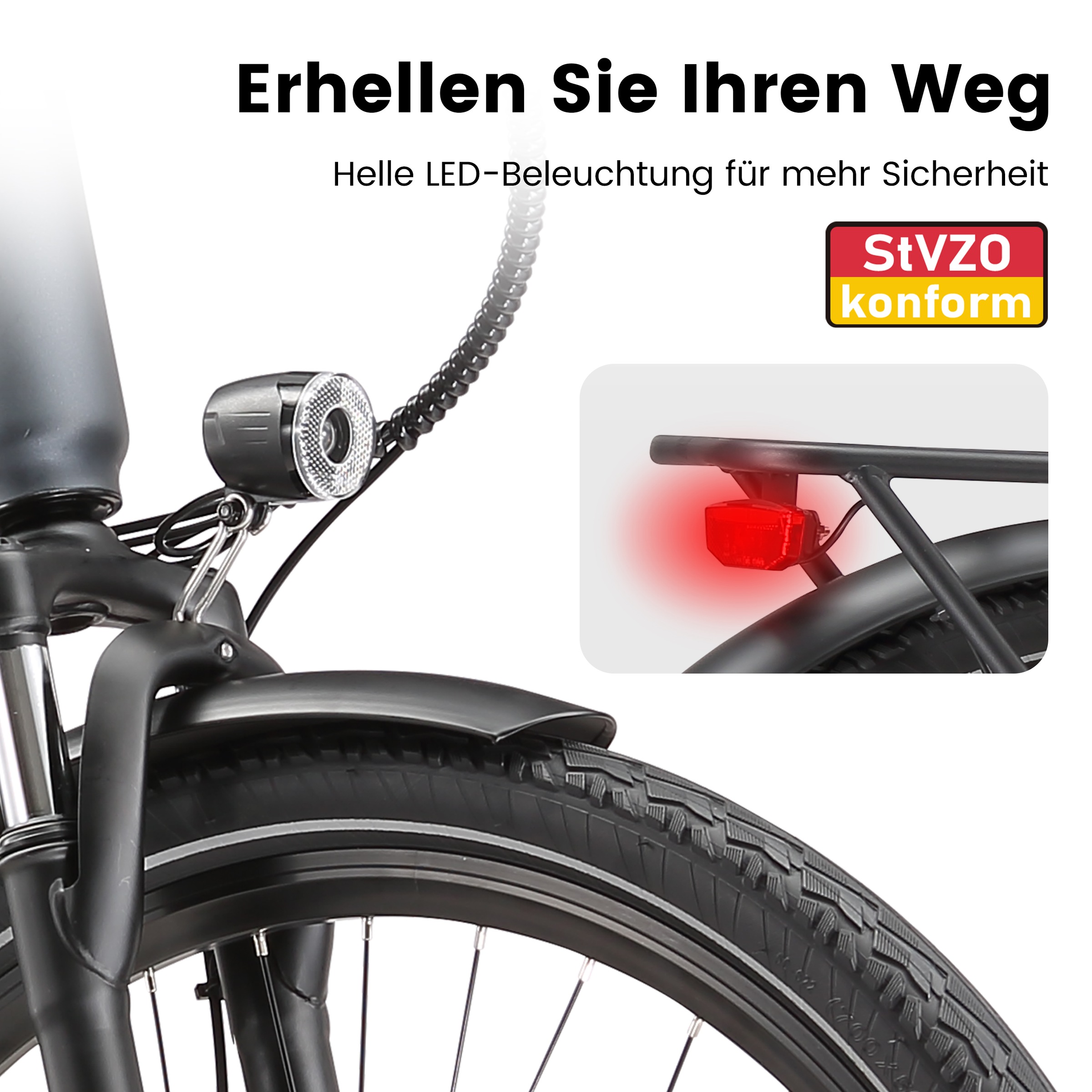 Maxtron »Maxtron Lira 28" City-E-Bike« 7 Gang Shimano Kettenschaltung Heckmotor 250 W (mit integr. Akku), Elektrofahrrad für Alltag und Einkauf