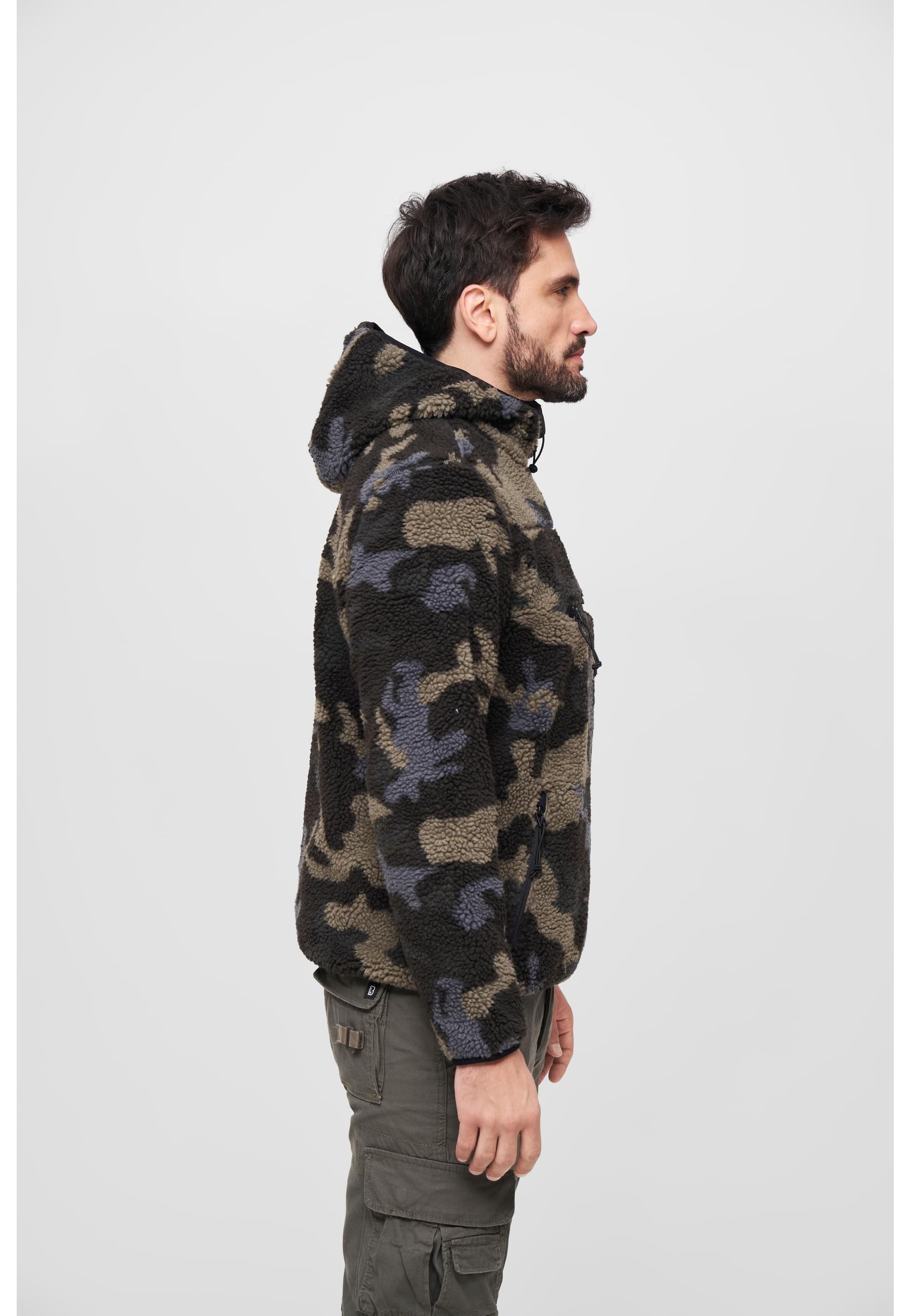 Brandit Anorak »Brandit Herren Teddyfleece Worker Pullover« 1 Stk. tlg. mit Kapuze