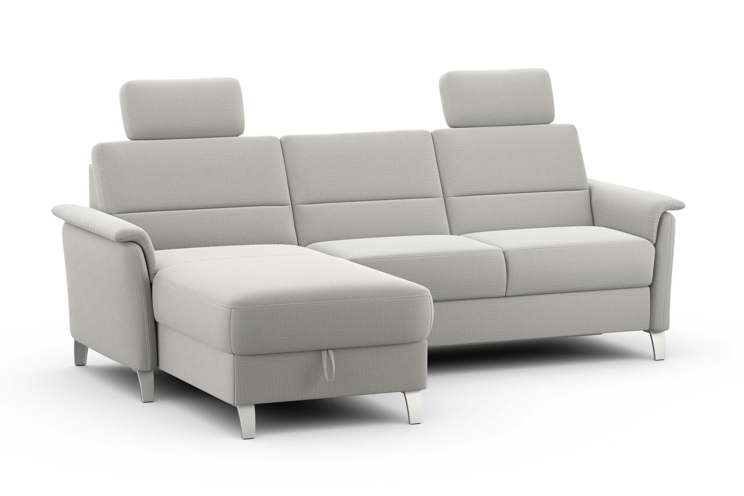 sit&more Ecksofa »Palmera L-Form, B: 244 cm«, optional Bettfunktion & Bettkasten, Federkern