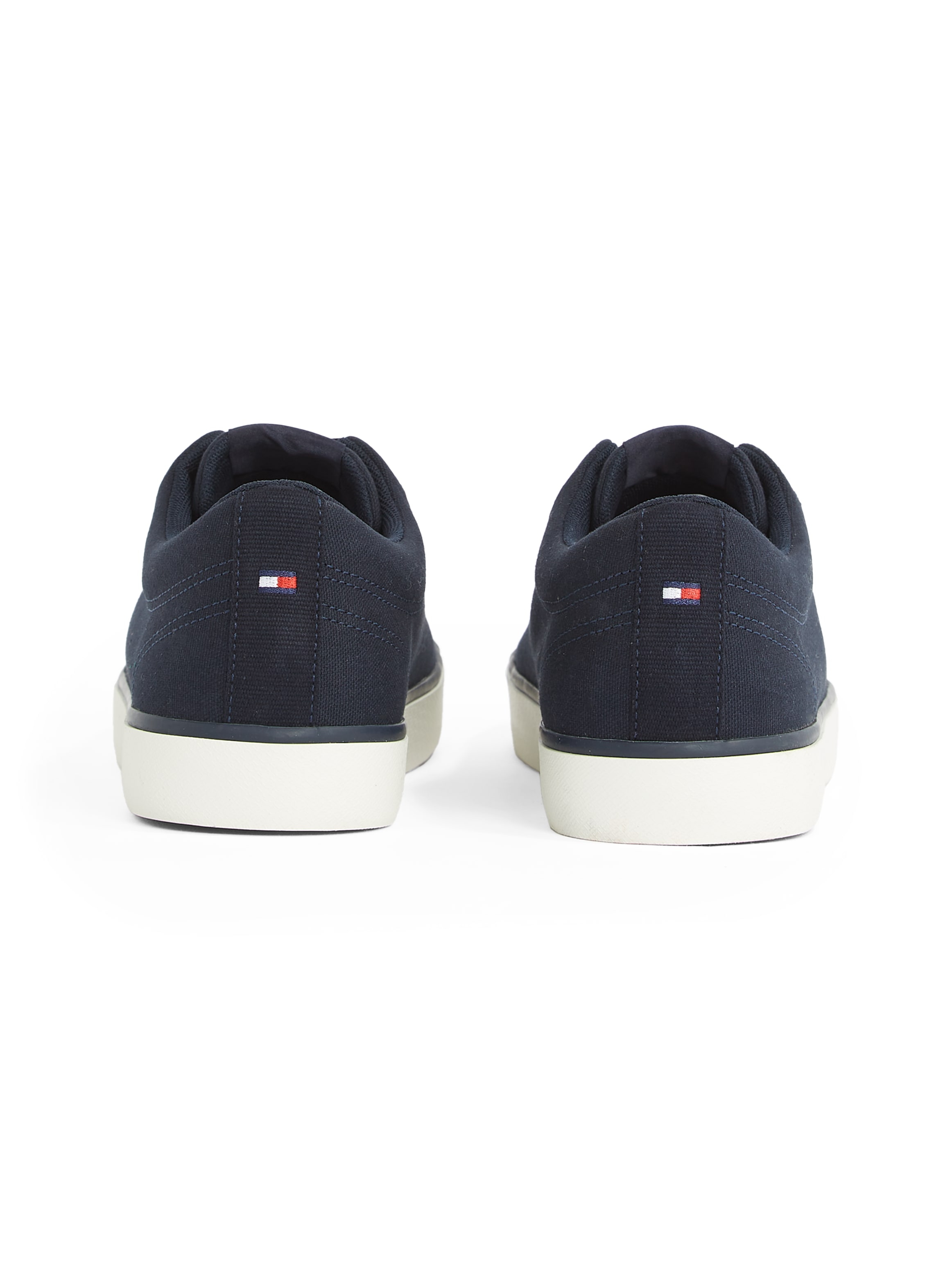 Tommy Hilfiger Sneaker »TH HI VULC LOW CORE CANVAS«, Freizeitschuh, Halbschuh, Schnürer mit weich gepolstertem Schaftrand