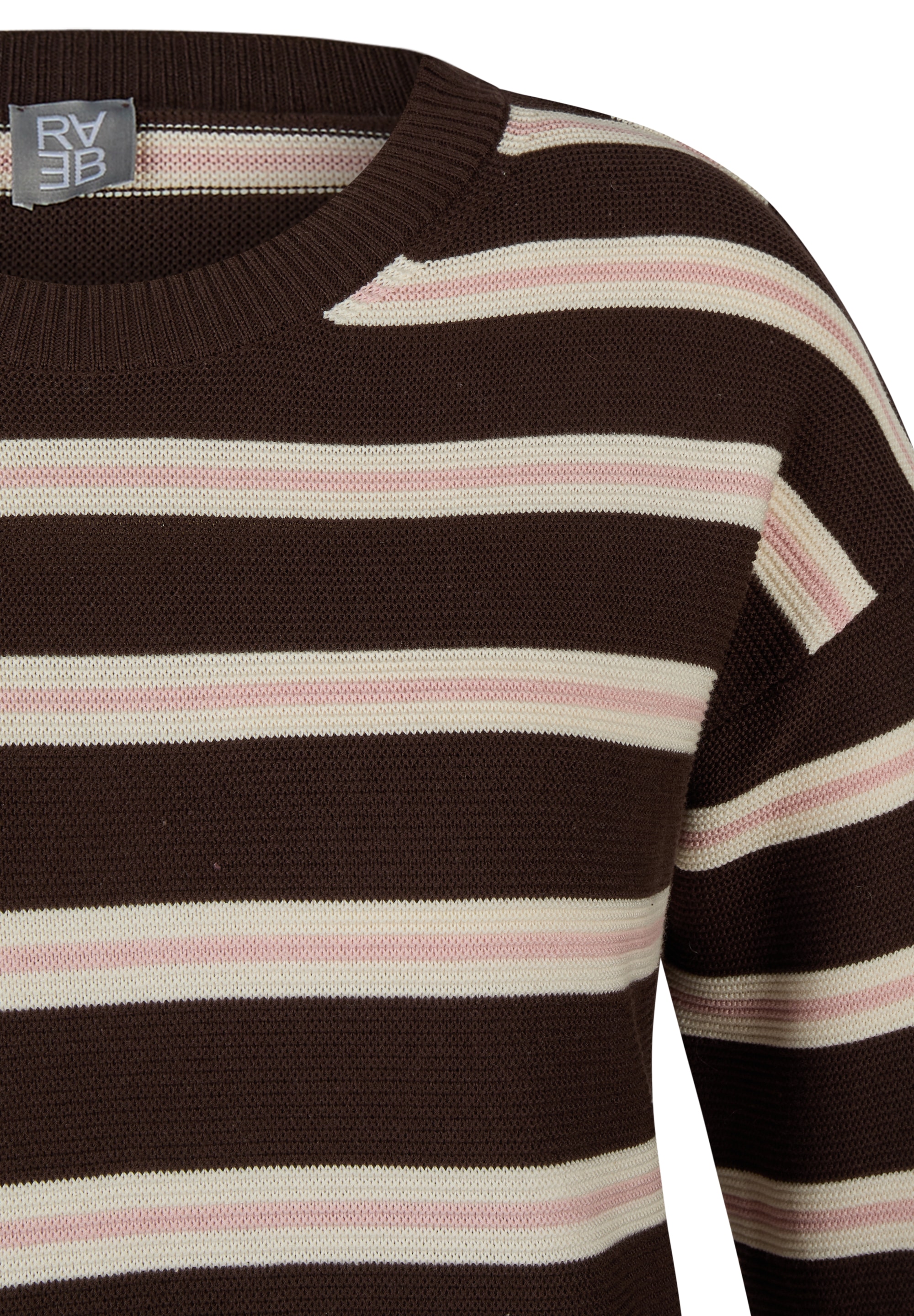 Rabe Strickpullover mit Streifen Muster