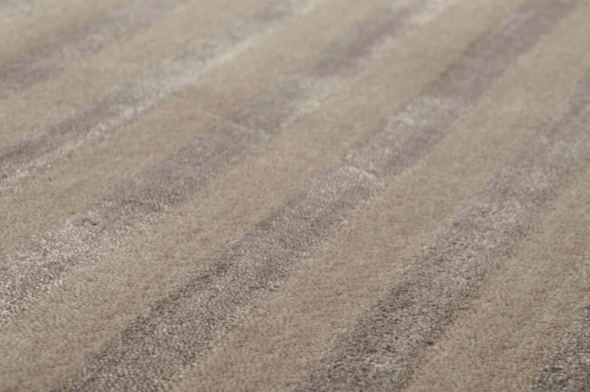 THEKO Teppich »Miami 3286«, rechteckig, 8 mm Höhe, Handweb Teppich, gestreift, handgewebt, aus Viskose & Wolle
