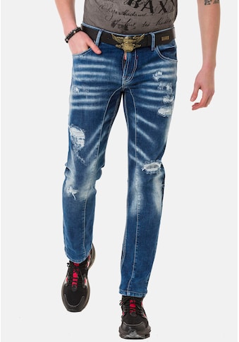 Cipo & Baxx Straight-Jeans, in modischem Destroyed-Look kaufen