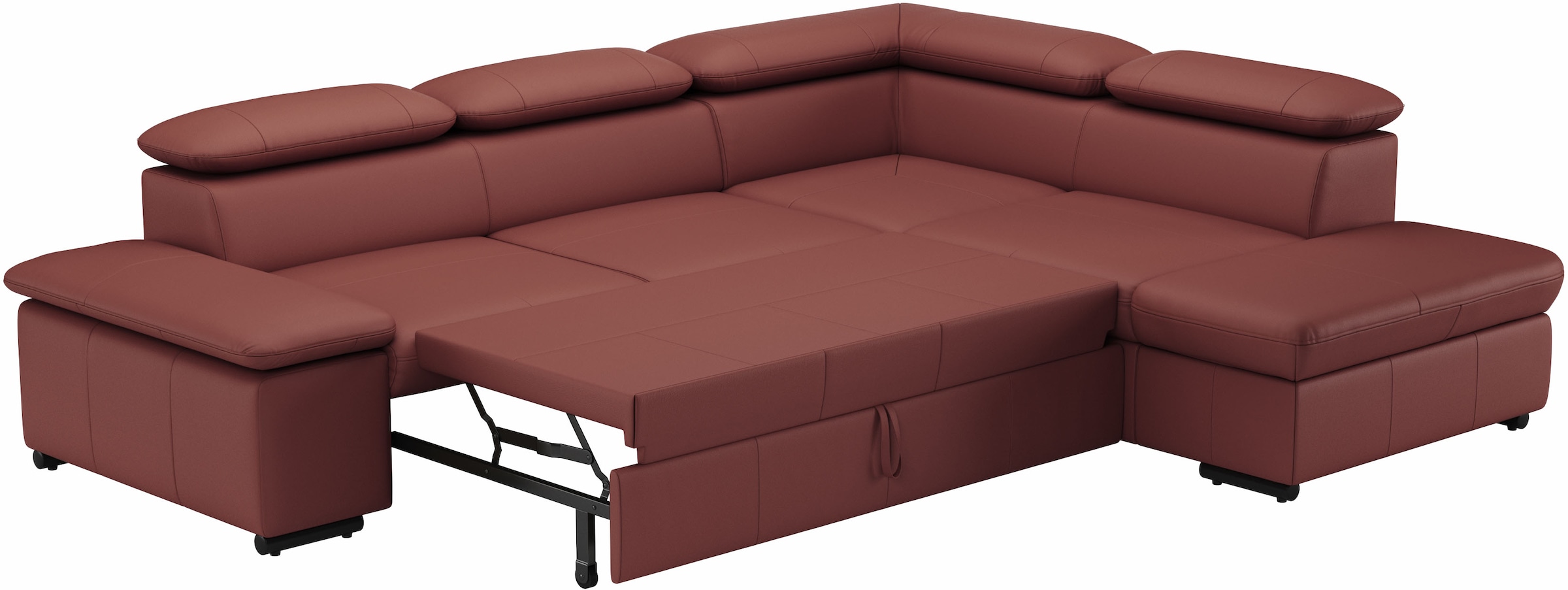 sit&more Ecksofa »Alcudia L-Form«, mit Armteilverstellung, optional Kopfteilverstellung und Bettfunktion