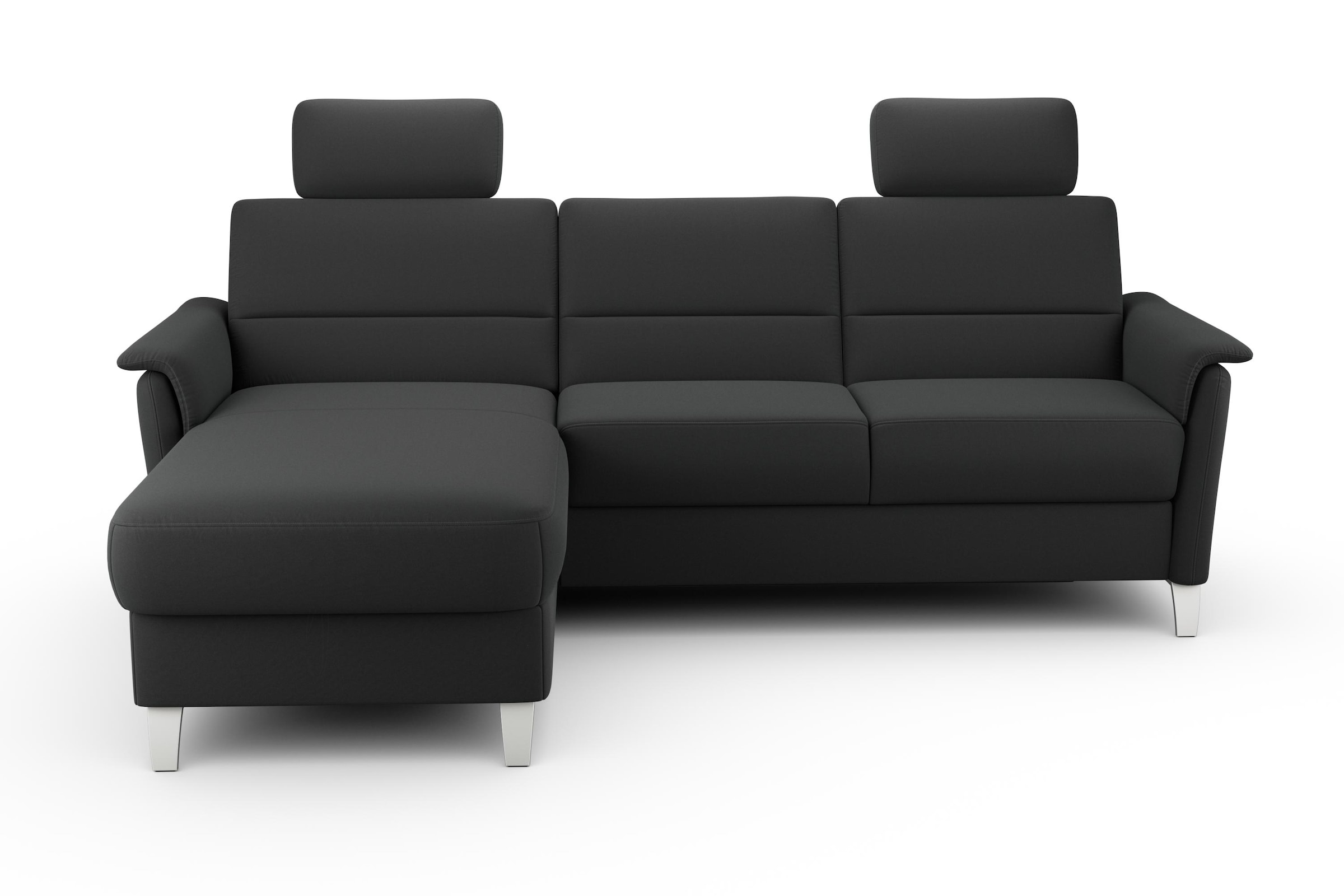 sit&more Ecksofa »Palmera L-Form«, Federkern, wahlweise mit Bettfunktion und mit/ohne Stauraum