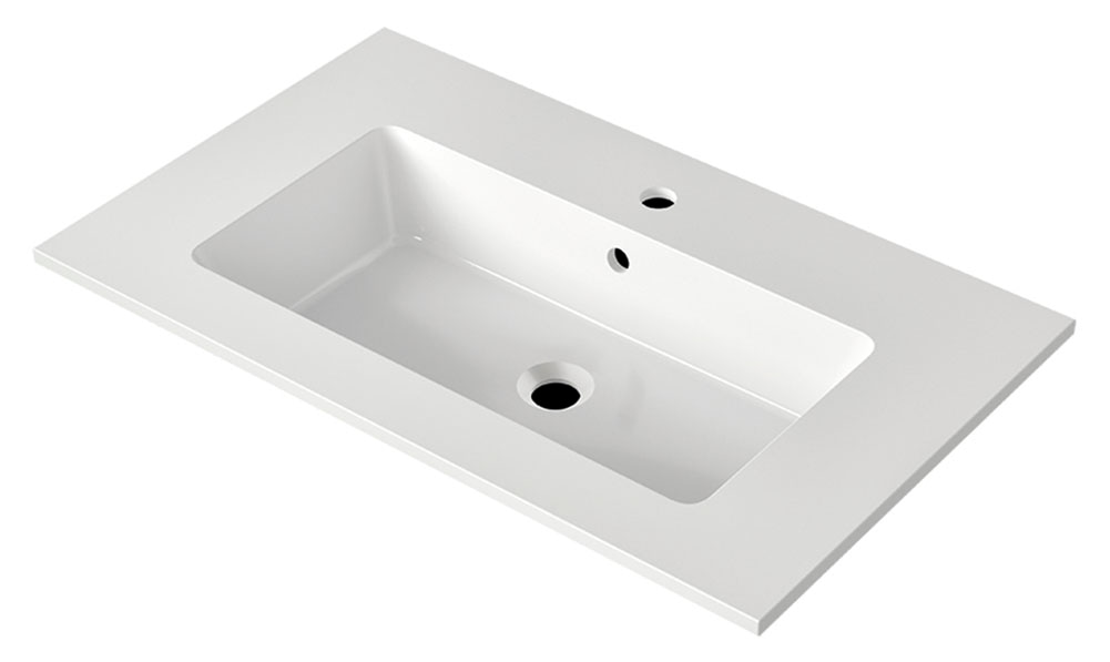 nobilia® Badmöbel-Set »Levere«, (4 St., vormontiert, mit Soft-Close), inkl. Spiegelschrank mit Beleuchtung und Dimmerfunktion, in 4 Breiten
