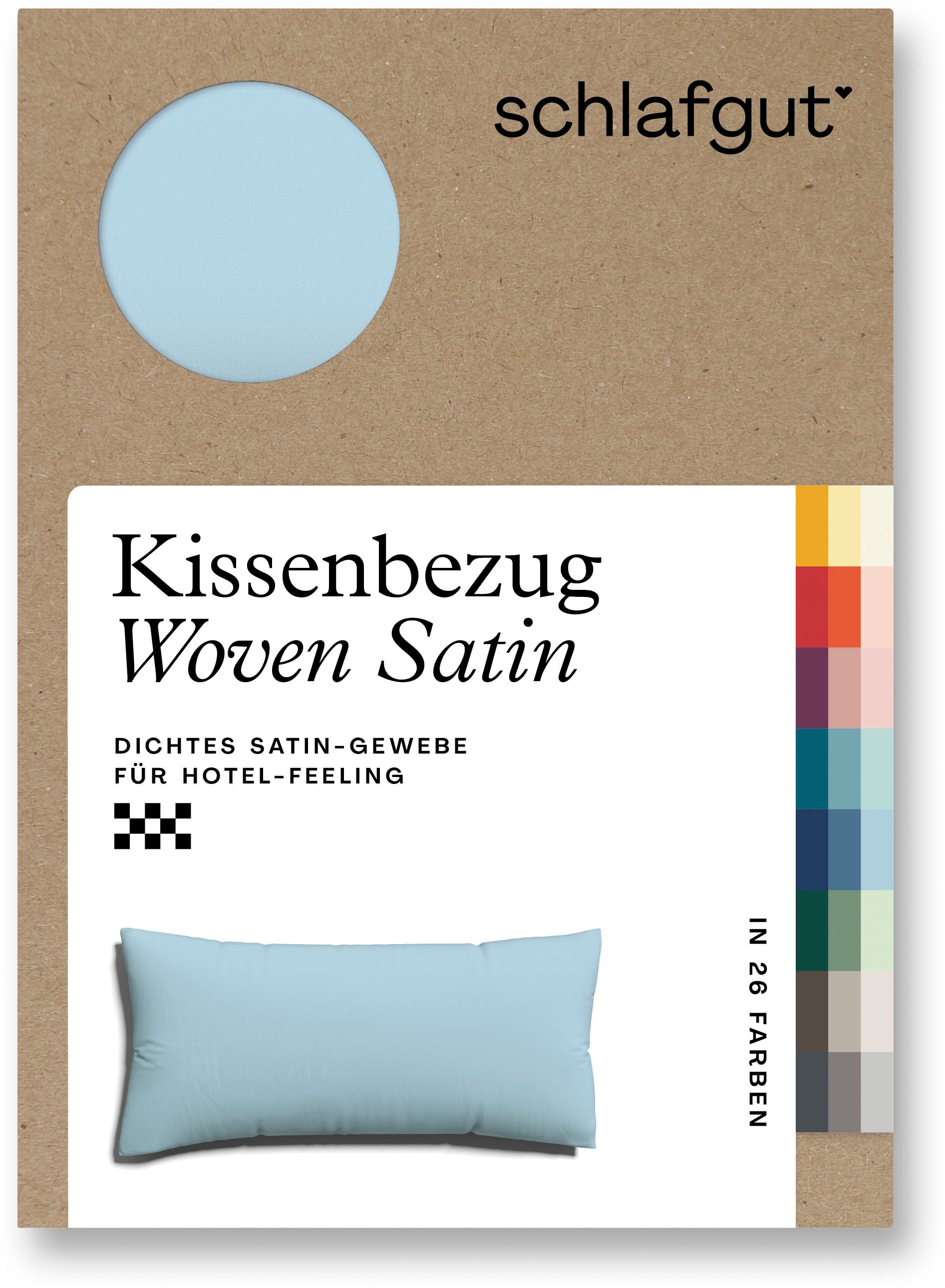 Schlafgut Kissenbezug »Woven Satin aus Mako-Baumwolle, langlebig, pflegelei günstig online kaufen