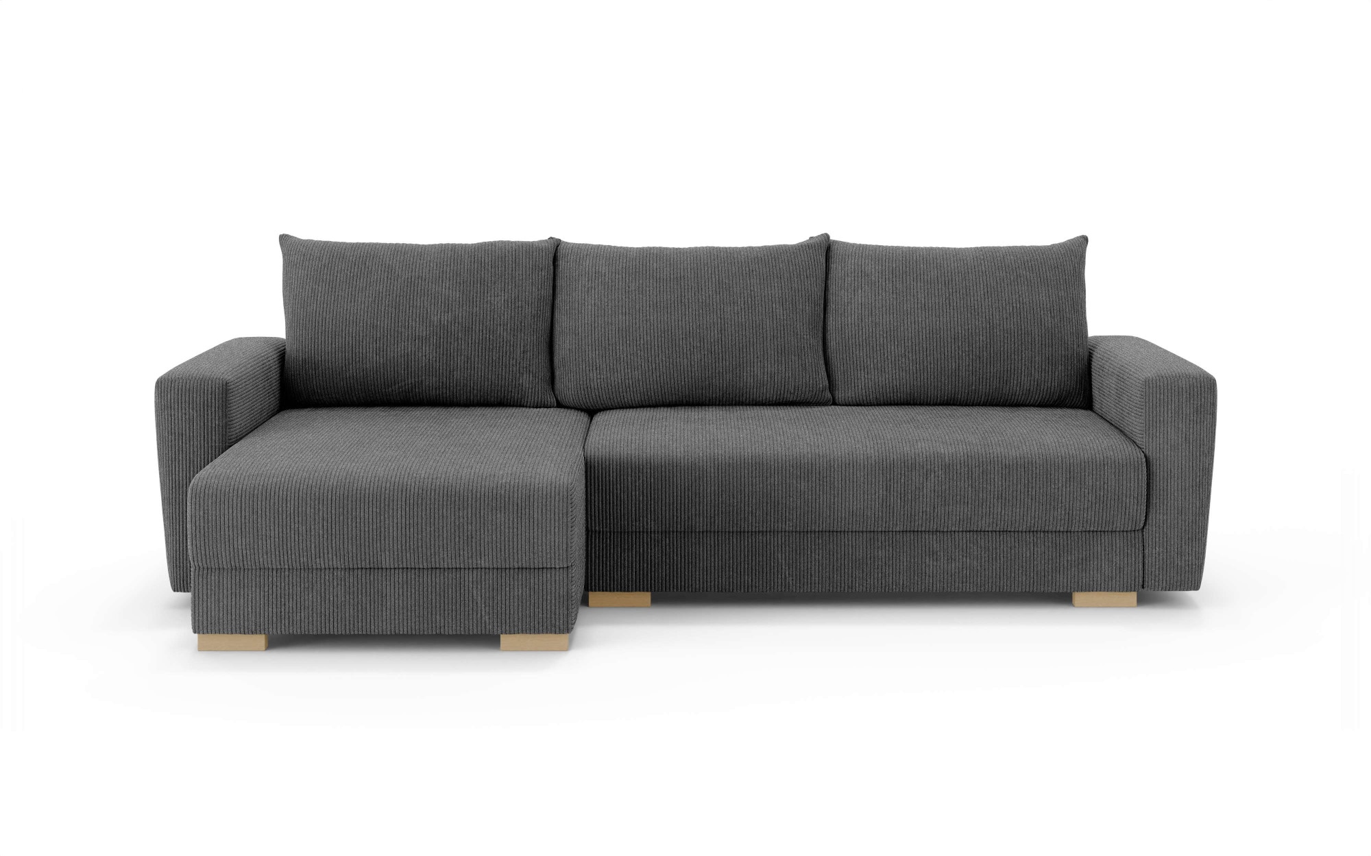 Home affaire Ecksofa »MAGHERA universell Schlafsofa mit Bettkasten, Maße B/T/H: 255/142/84cm« L-Form mit Recamiere rechts oder links montierbar, hoher Sitzkomfort