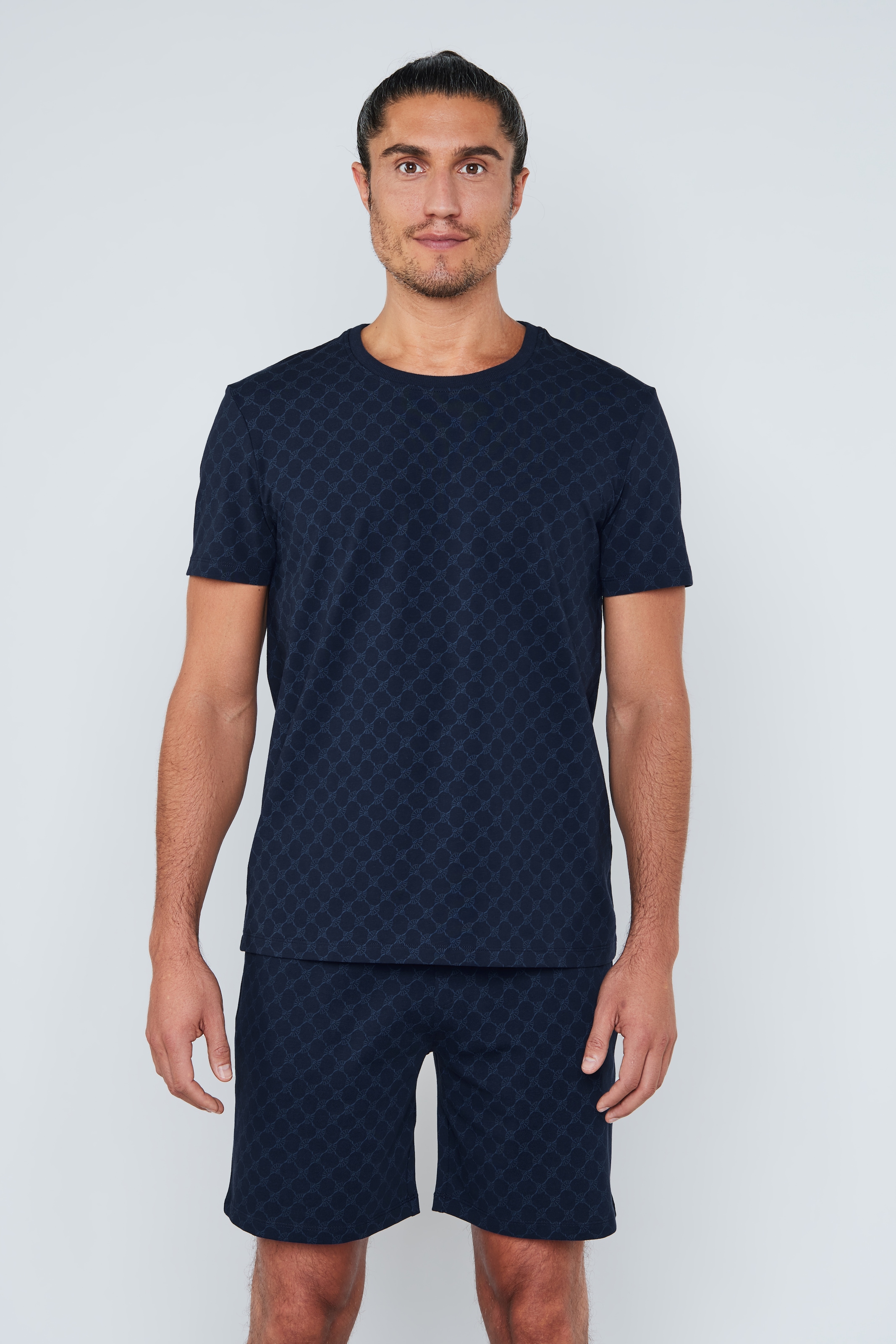 JOOP! T-Shirt »Leisure« mit Cornflower-Alloverprint, Regular Fit, kurzärmelig