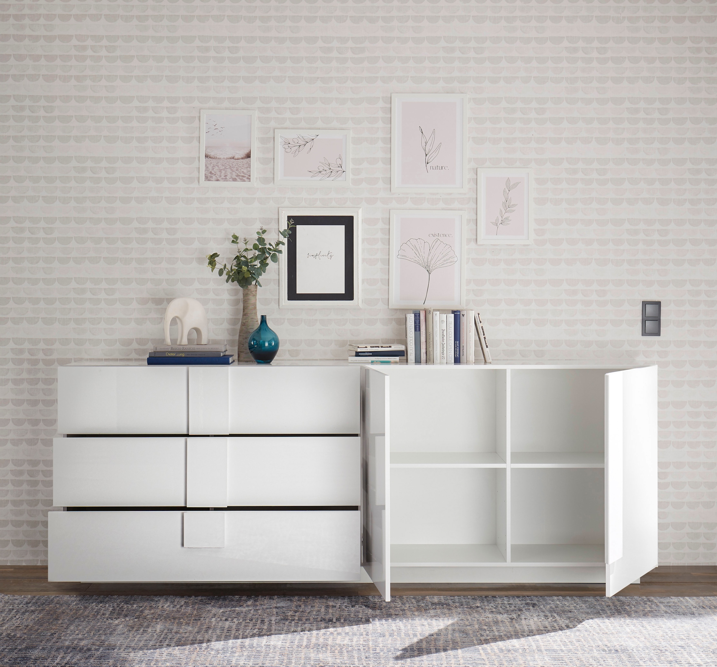 INOSIGN Sideboard »Jupiter«, Breite 241 cm mit 3 Schubkästen