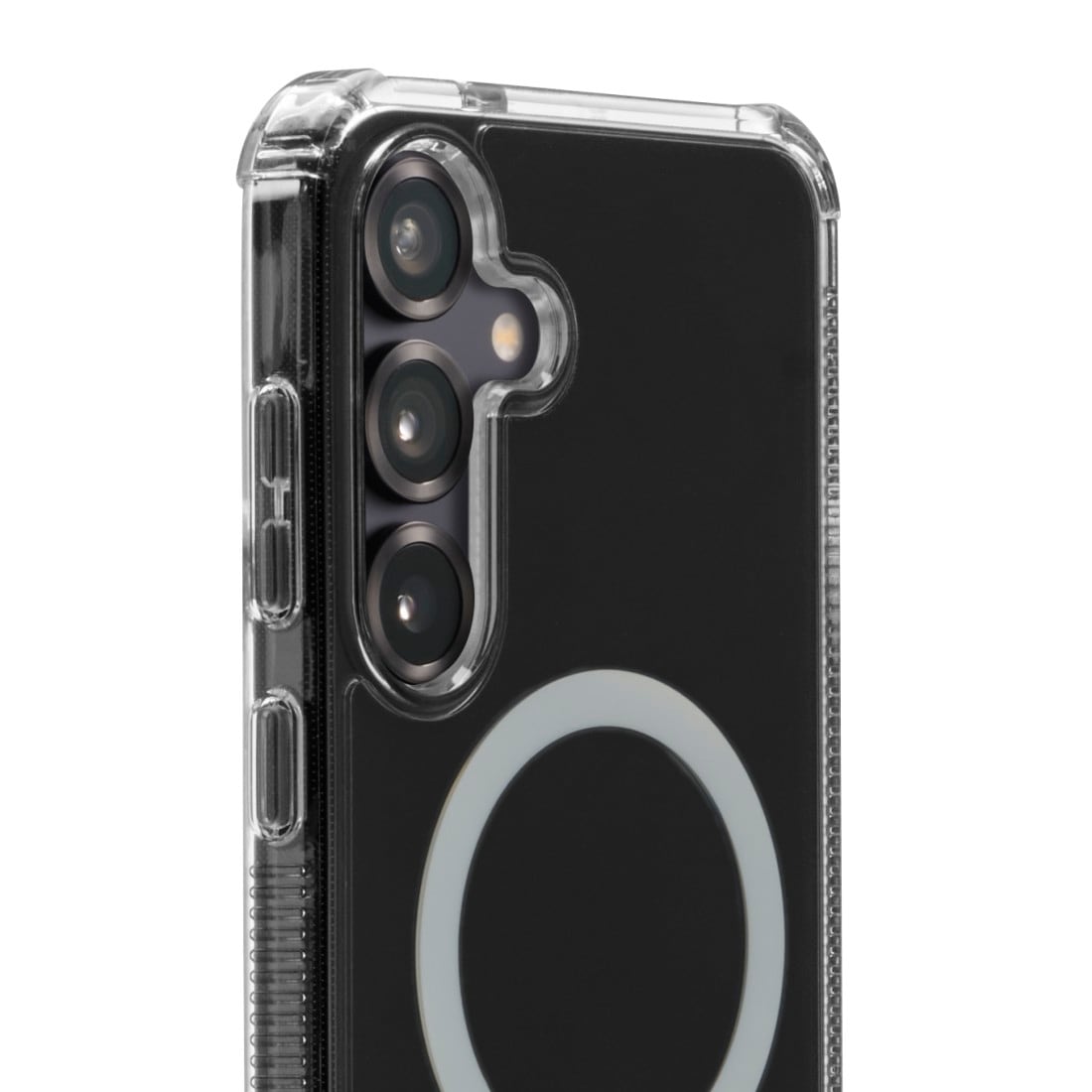 Hama Smartphone-Hülle »Handyhülle magnetisch für Galaxy S25 (für Qi2, D3O, durchsichtig)«, Samsung Galaxy S25, Wireless-Charging