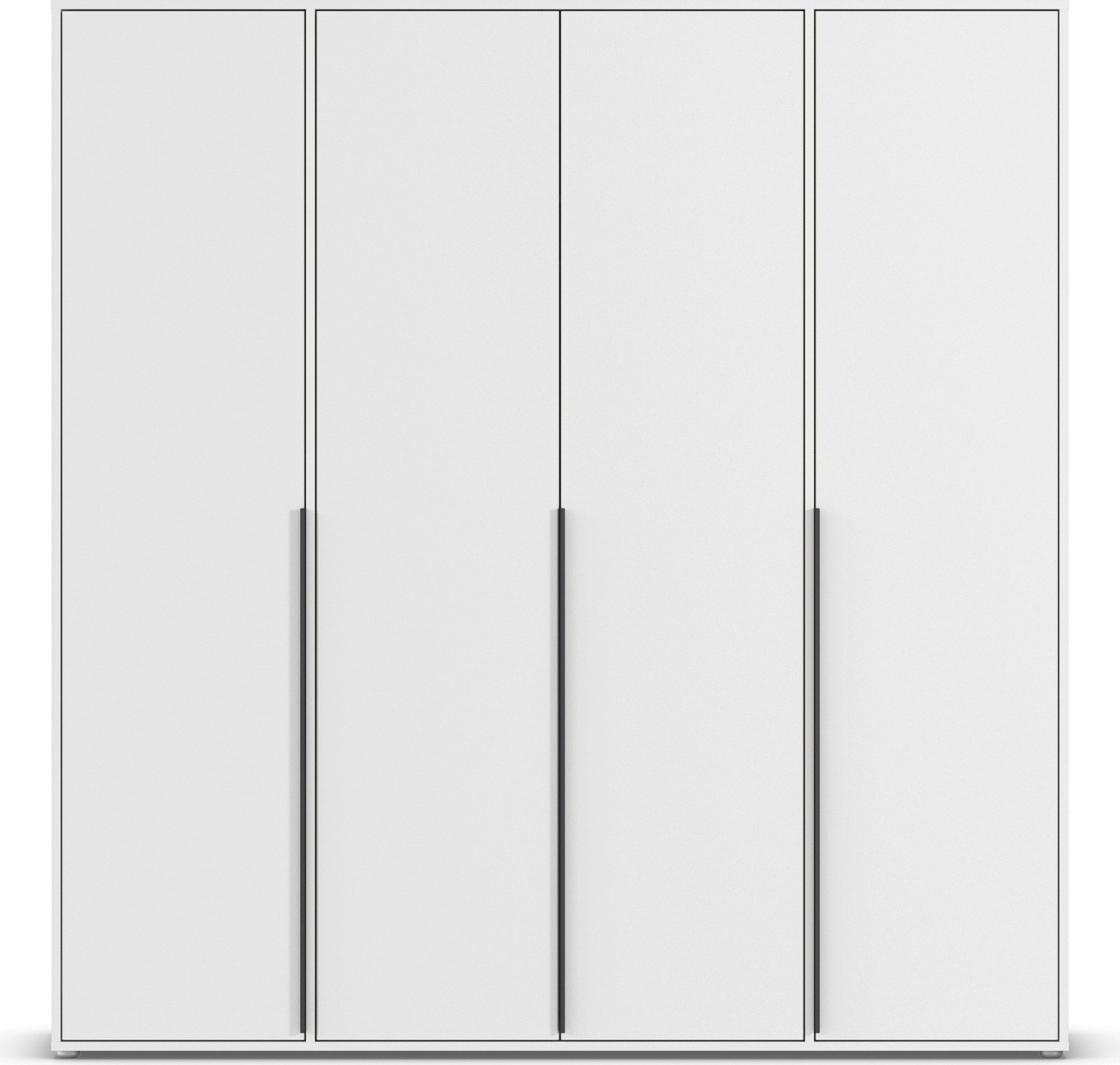 rauch Drehtürenschrank »Kleiderschrank Schrank Garderobe Wäscheschrank NAGATA viel Stauraum«, (in 3 verschiedenen Ausstattungen BASIC/CLASSIC/PREMIUM), mit modernen Stangengriffen in Graumetallic TOPSELLER MADE IN GERMANY