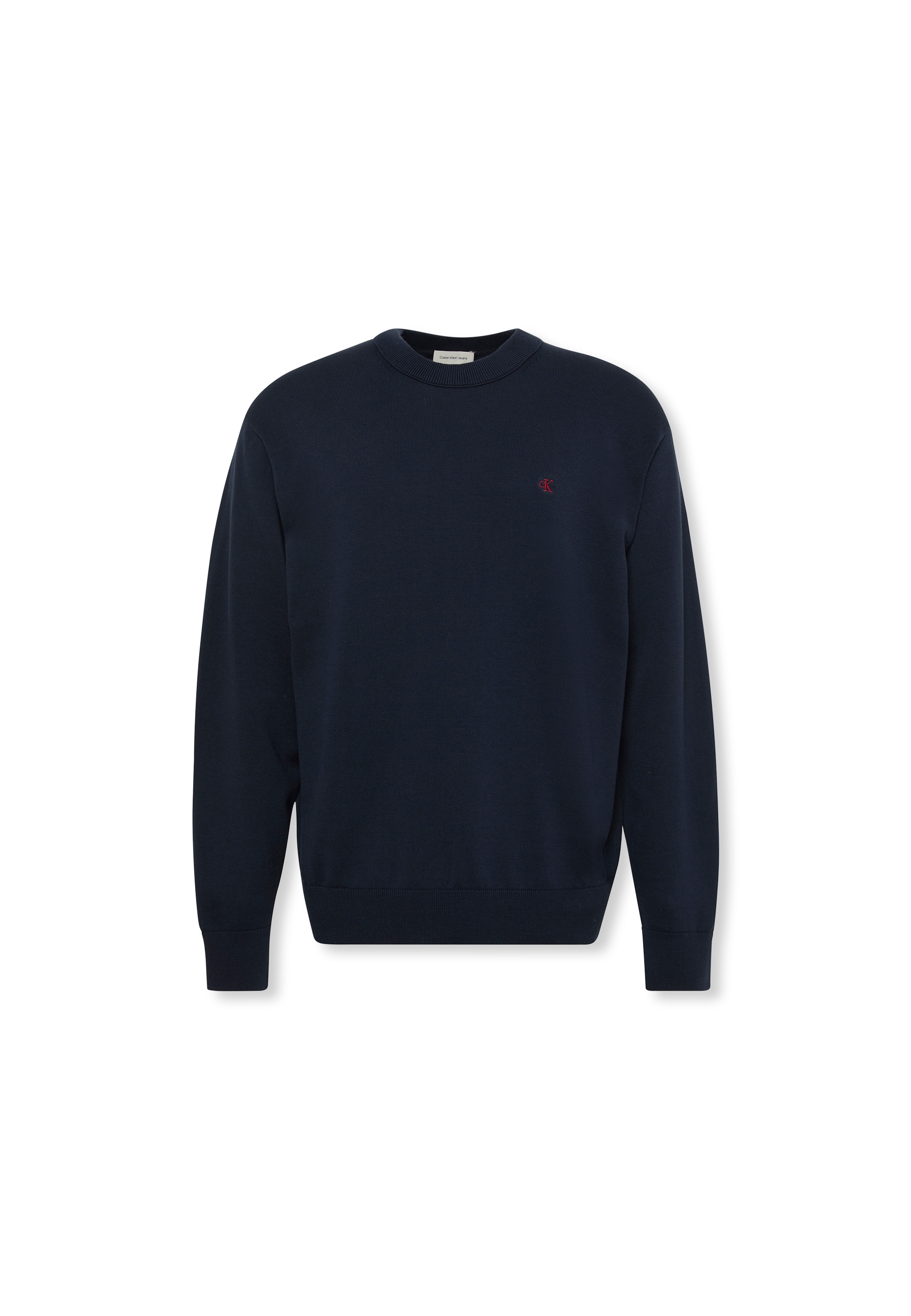 Calvin Klein Jeans Strickpullover »LS EZ COTTON CREWNK SWEATER 12GG«, Mit Rundhalsausschnitt