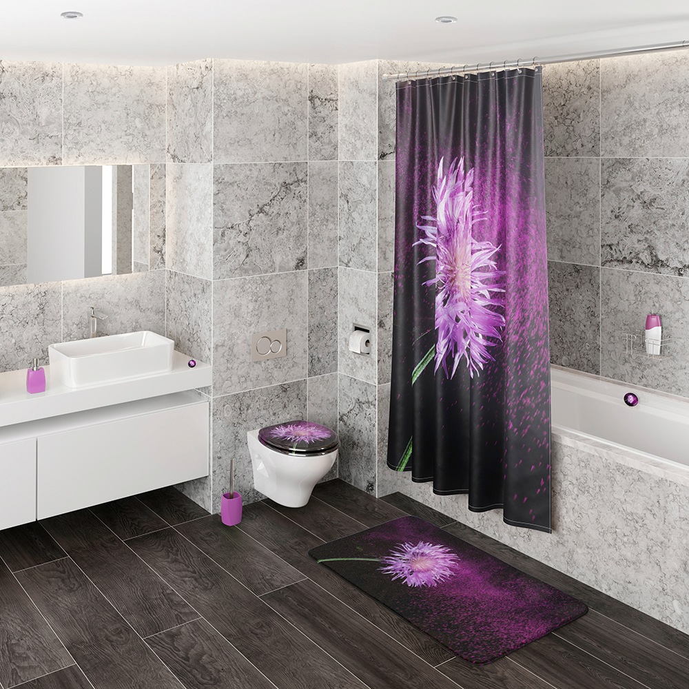 Sanilo Badaccessoire-Set »Purple Dust«, (Komplett-Set, 3 tlg.), bestehend  aus WC-Sitz, Badteppich und Waschbeckenstöpsel online bestellen | Bad-Accessoires Sets