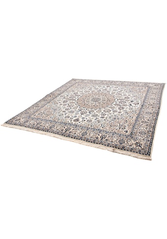 Orientteppich »Perser - Nain - Royal quadratisch - 210 x 202 cm - beige«, quadratisch