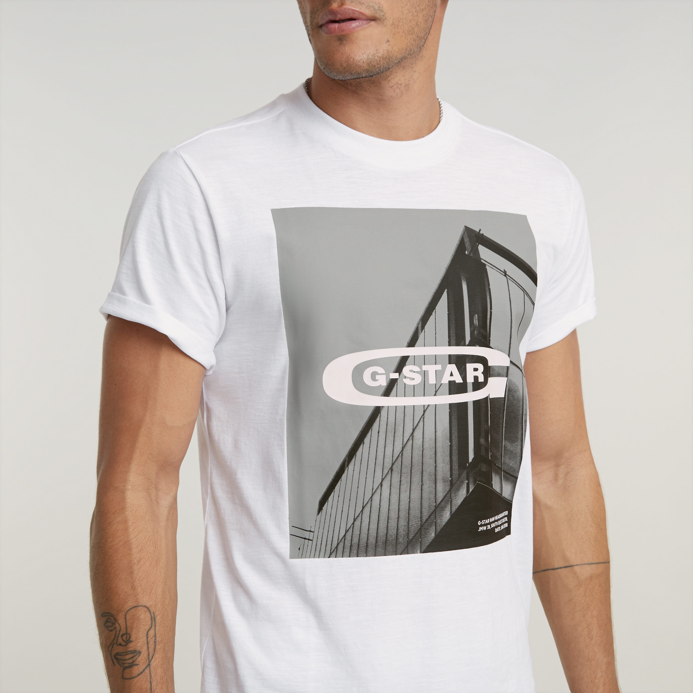 G-STAR T-Shirt »HQ oldskool logo lash r t«
