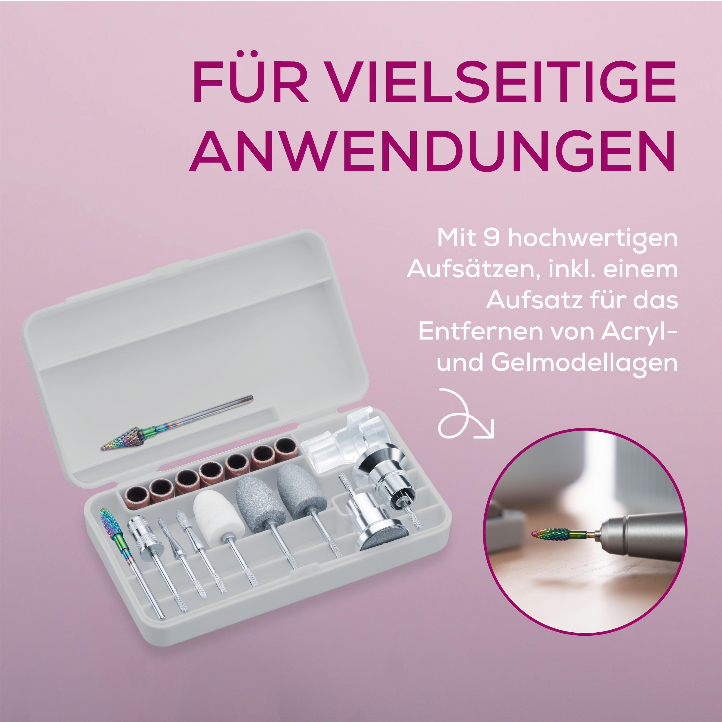 BEURER Maniküre-Pediküre-Set »MP 210 LUX, professionelle Maniküre-Pediküre-Station für zu Hause«, Mit Nagelfräser, UV/LED -Lampe und Nagelstaubabsauger