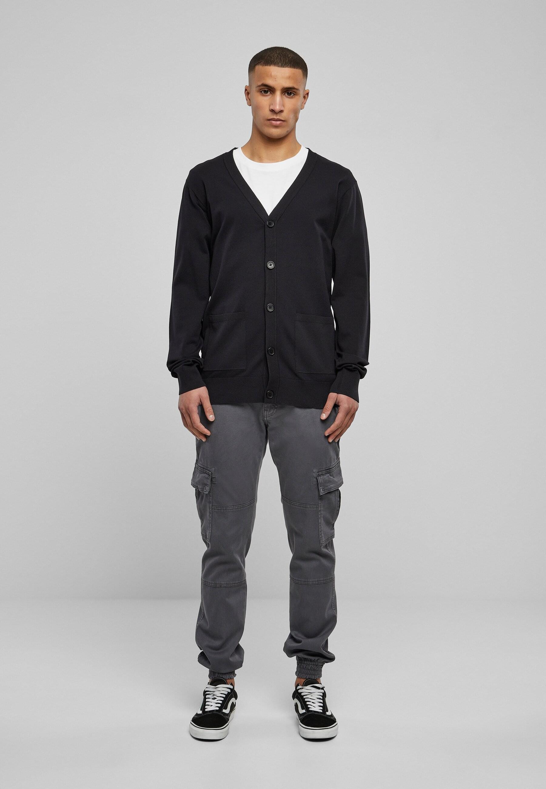 URBAN CLASSICS Outdoorjacke »Urban Classics Herren Fine Cardigan« 1 Stk. tlg. ohne Kapuze