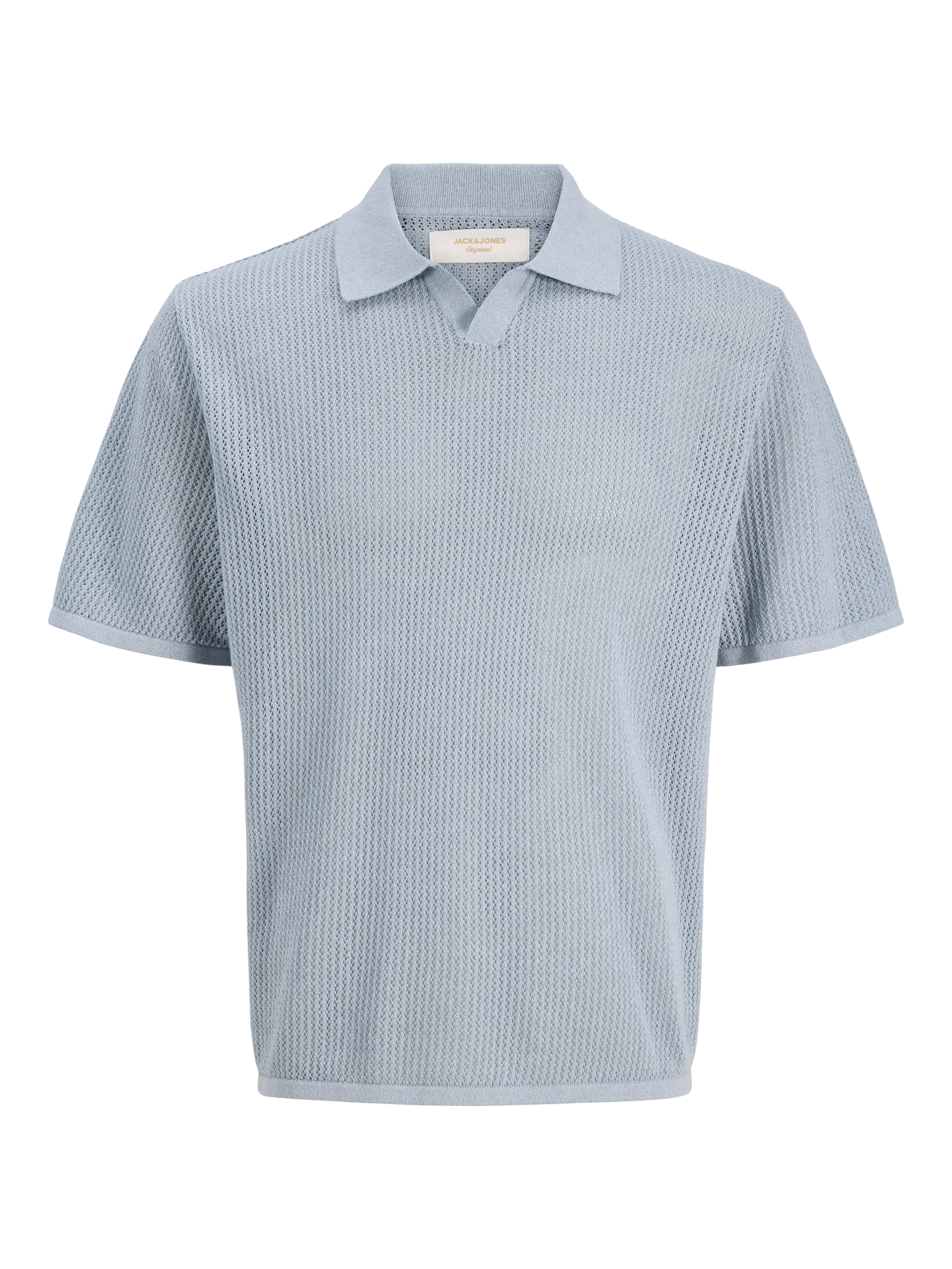 Jack & Jones Polokragenpullover »JORCASSIS KNIT TWISTED SPLIT NECK POLO« mit Streifen Muster