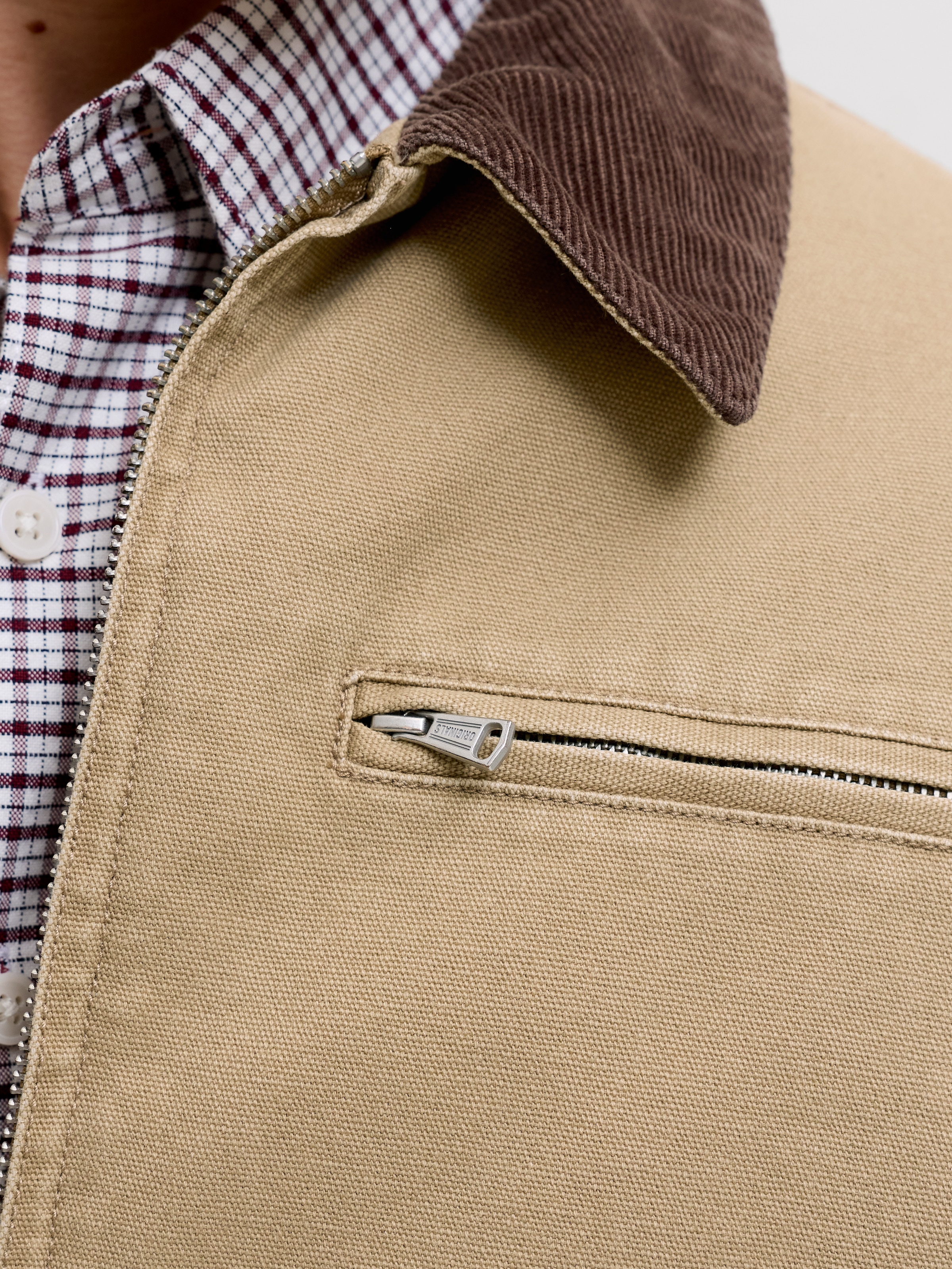 Jack & Jones Outdoorjacke »JORCHAMBERI WORKER JACKET SN« Baumwolle,