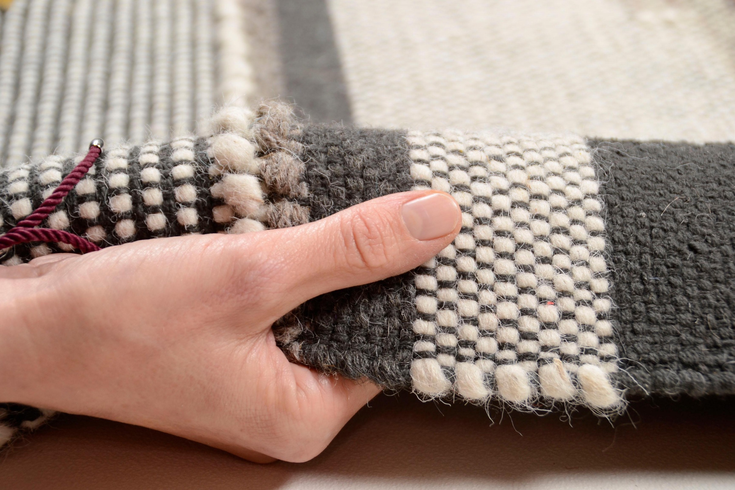 THEKO Teppich »Nomadic 3912«, rechteckig, 7 mm Höhe, handgewebt, mit Fransen, ideal im Wohnzimmer & Schlafzimmer