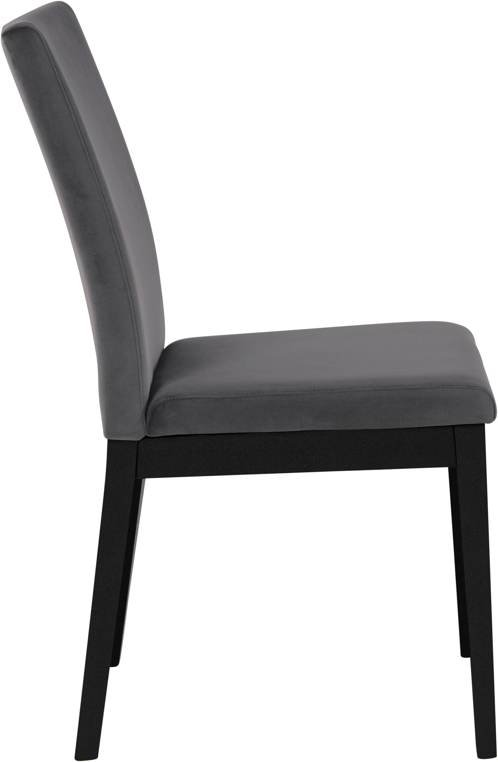 Home affaire Stuhl »Dendres«, (Set), 2 St., Luxus-Microfaser