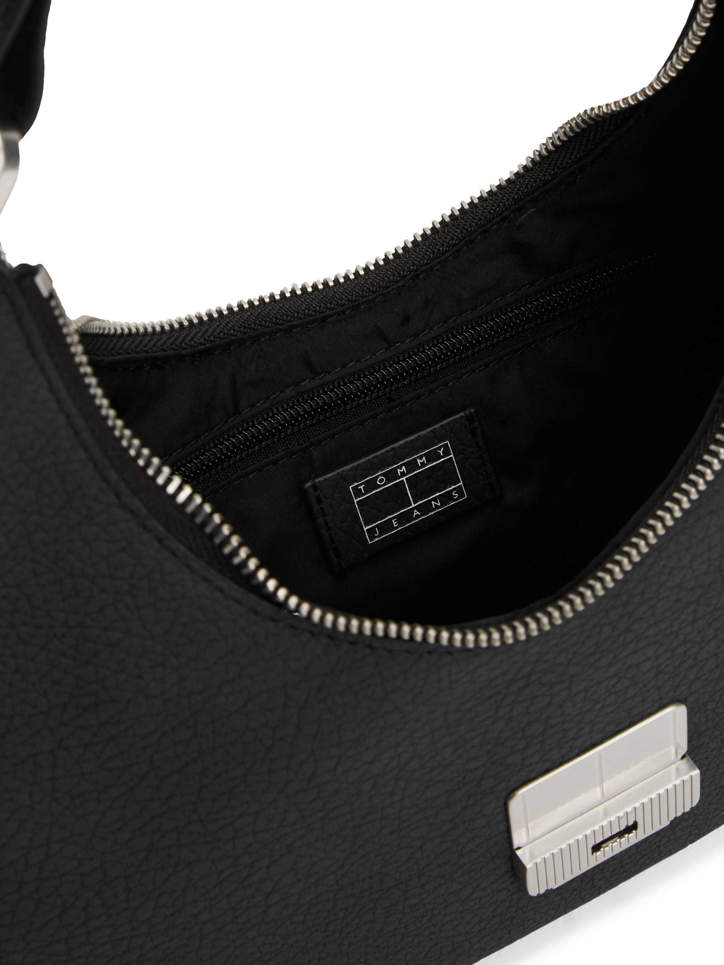 Tommy Jeans Schultertasche »TJW CRUSH SHOULDER BAG«, Damen Hobo, Umhängetasche, Tragetasche mit Logo-Schmuckelement