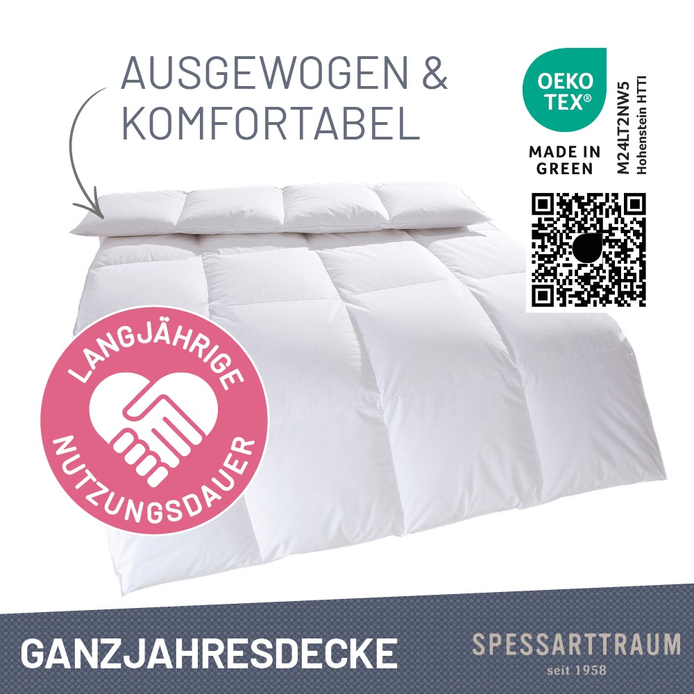 SPESSARTTRAUM Daunenbettdecke »First Class«, normal, Füllung 90% Daunen / 1 günstig online kaufen