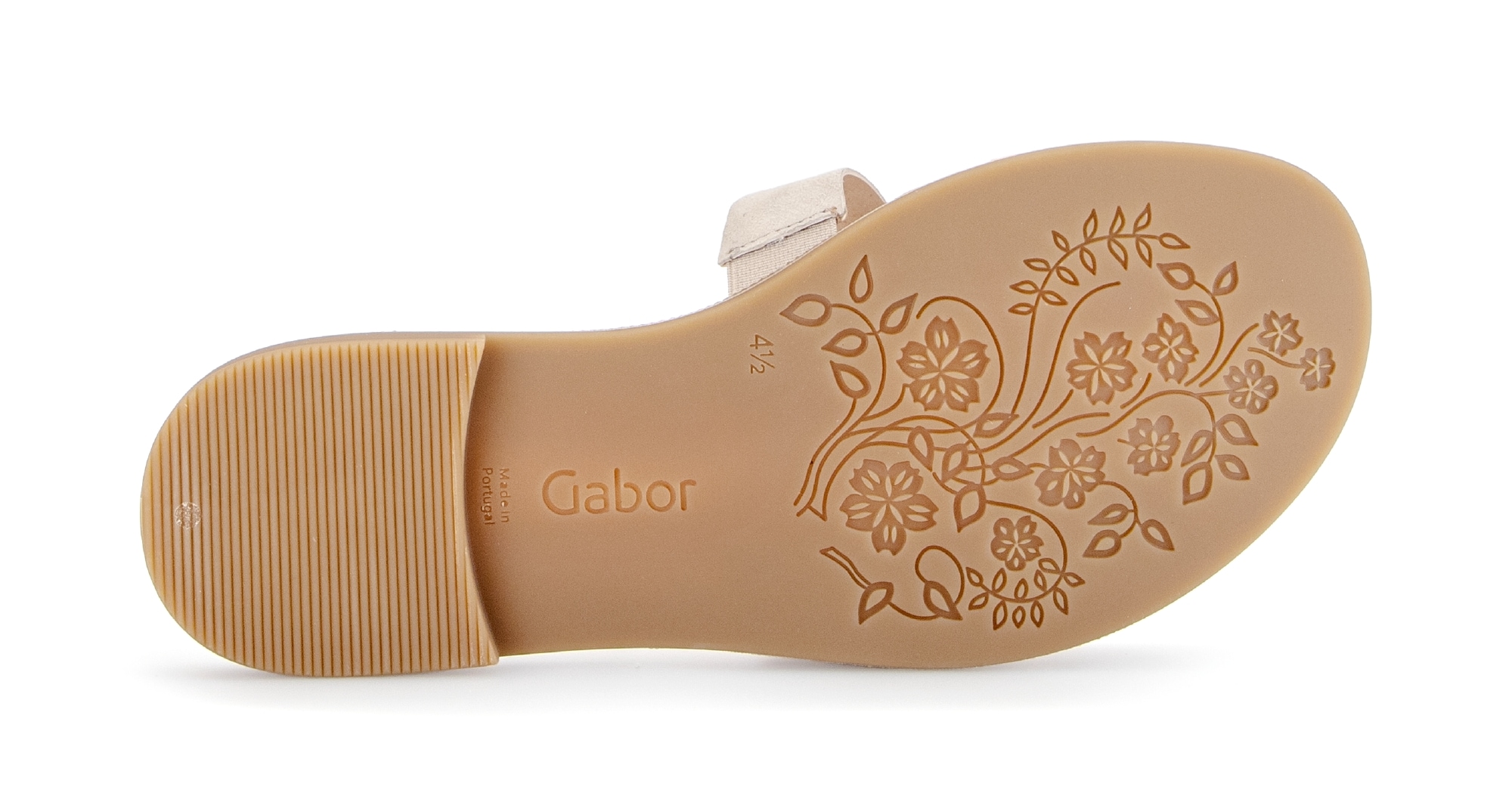Gabor Pantolette  Blockabsatz, Sommerschuh, Schlupfschuh, Zierspange mit Schmucksteinen
