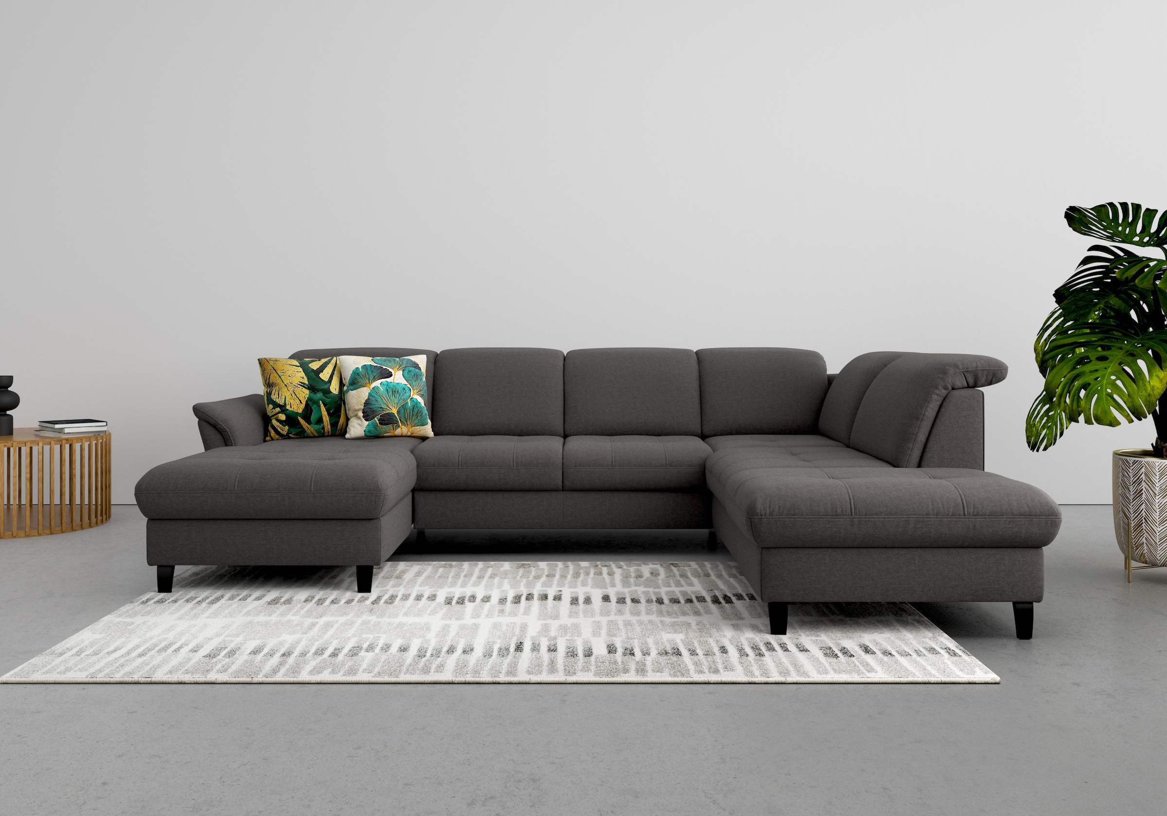 sit&more Wohnlandschaft »Maggiore U-Form« wahlweise mit Kopfteilverstellung günstig online kaufen